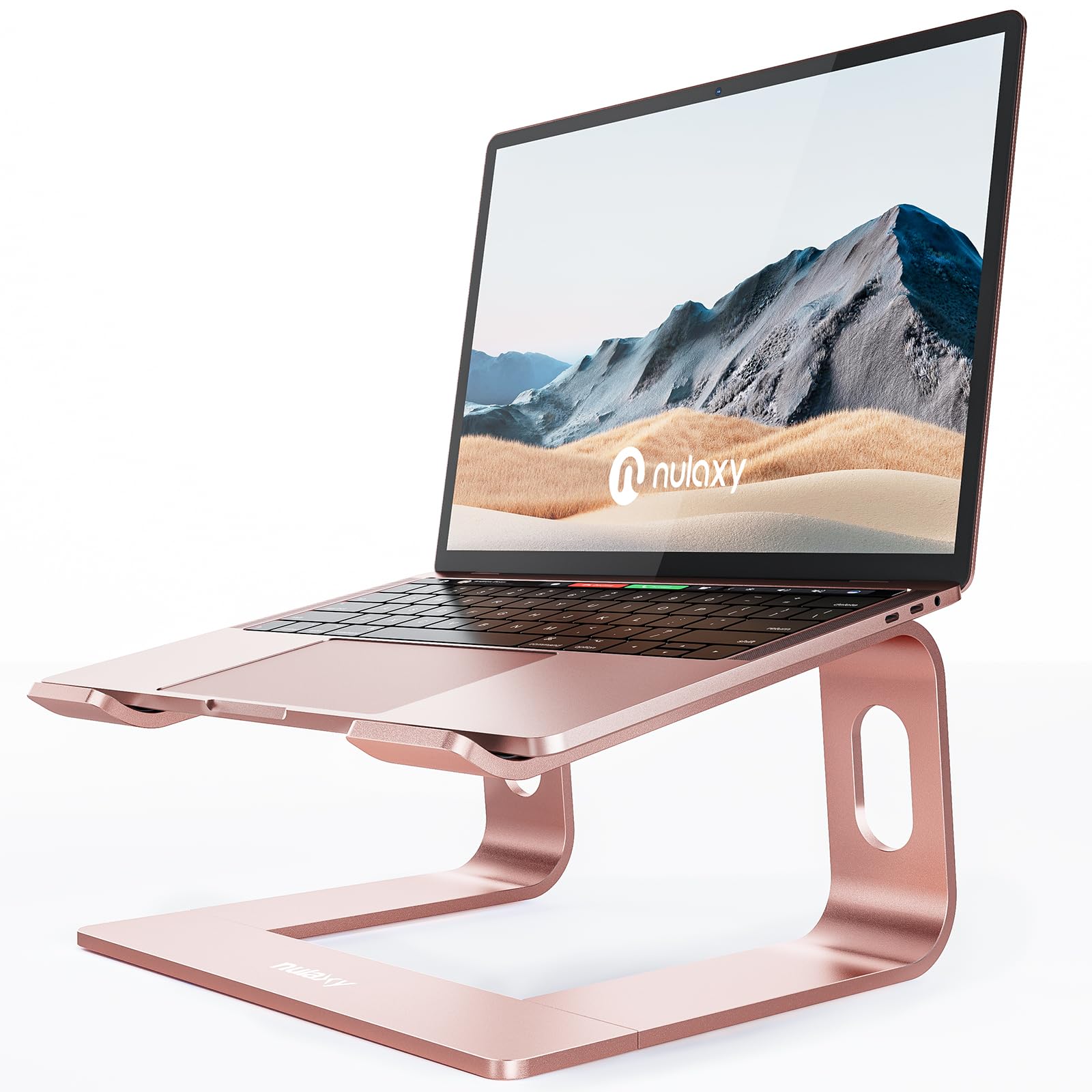 Nulaxy Laptop Stand, Ergonomic Aluminum Laptop Computer Stand, Detachable Laptop Riser Notebook Holder Stand Compatible with MacBook Air Pro, Dell XPS, HP, Lenovo More 10-15.6” Laptops