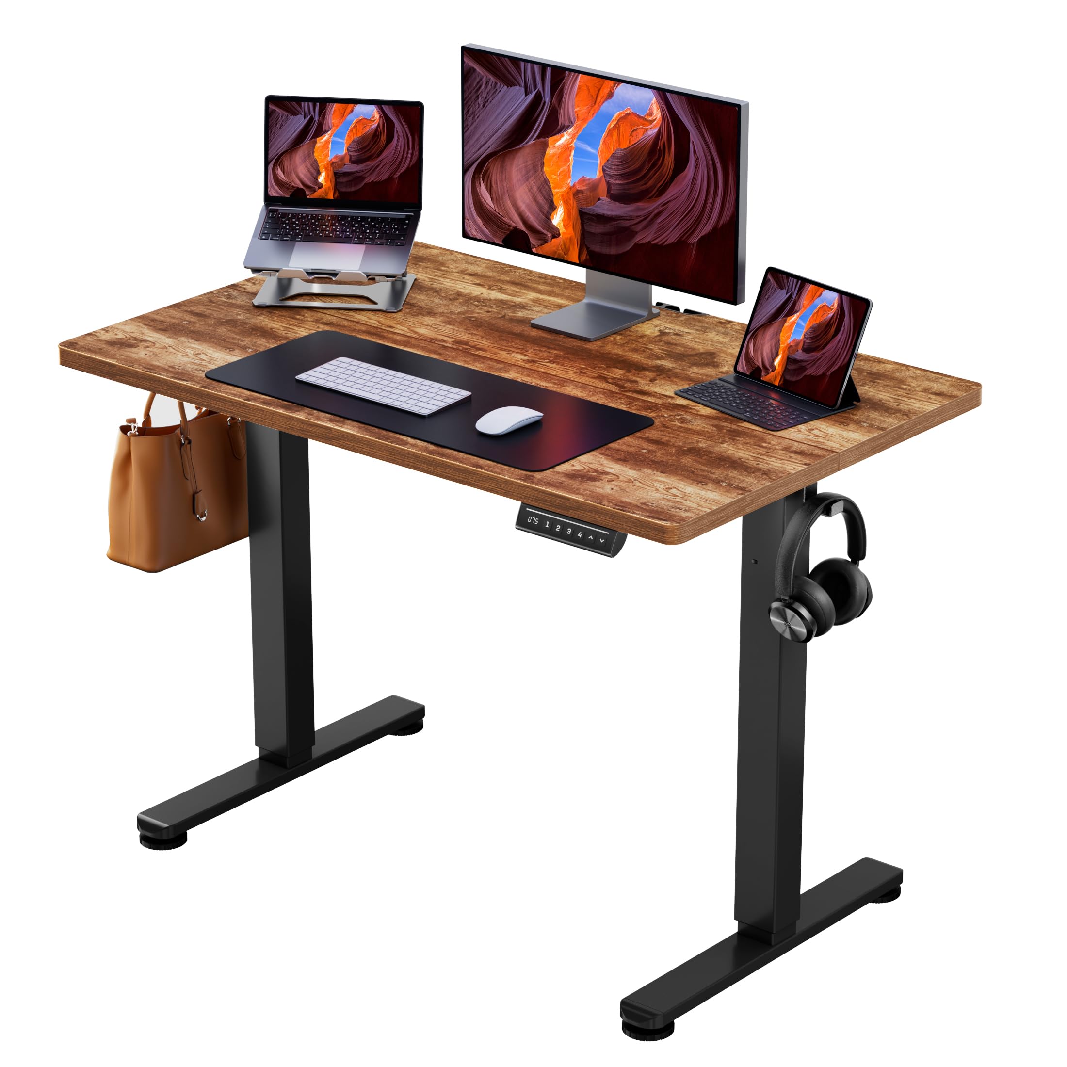 ErGear Height Adjustable Electric Standing Desk, Sit Stand up Desk, Memory Computer Home Office Desk