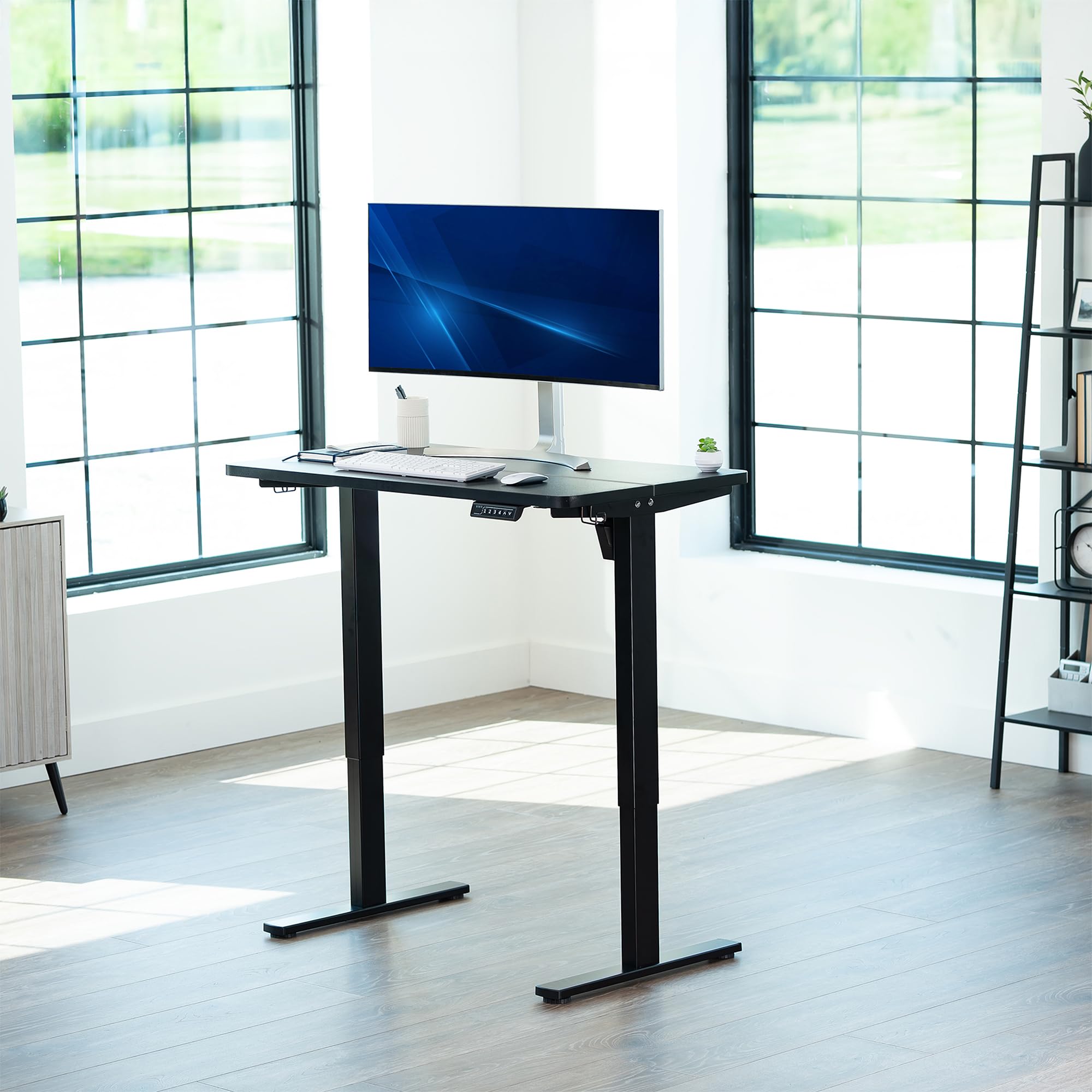 VIVO Electric Standing Desk Workstation, Memory Controller Height Adjustment, 1B Series