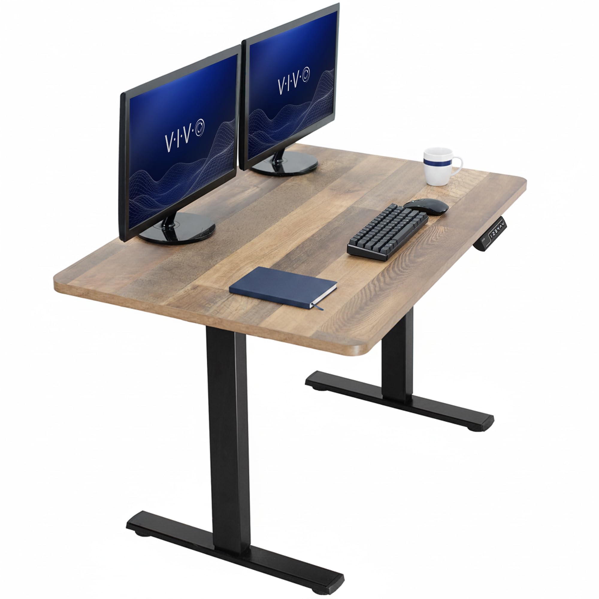 VIVO Electric Standing Desk Workstation, Memory Controller Height Adjustment, 1B Series