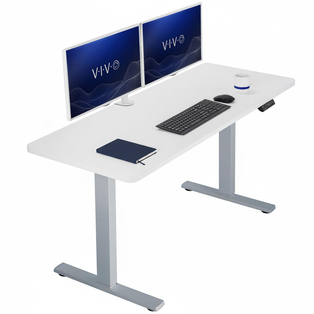 VIVO Electric Standing Desk Workstation, Memory Controller Height Adjustment, 1B Series
