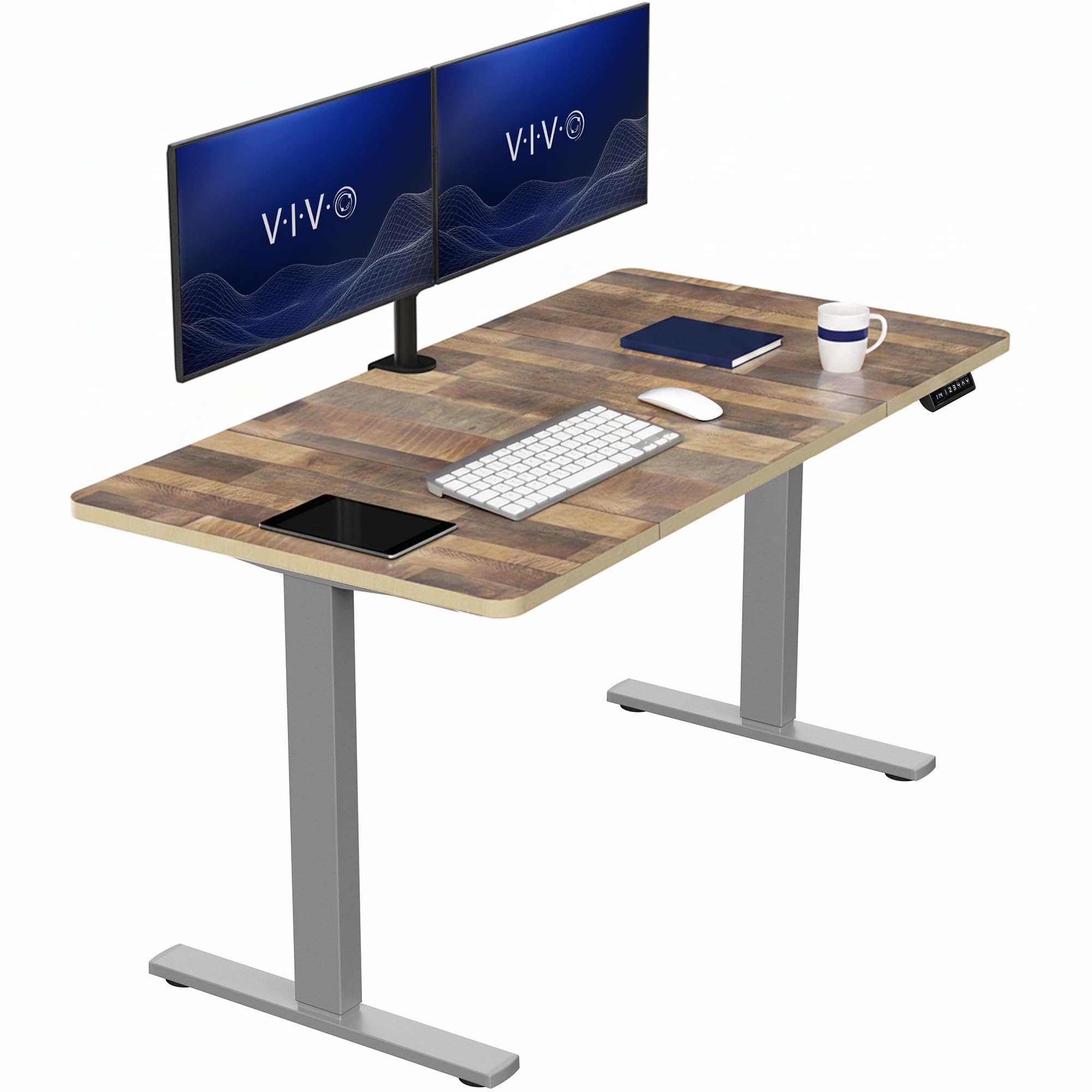 VIVO Electric Standing Desk Workstation, Memory Controller Height Adjustment, 1B Series