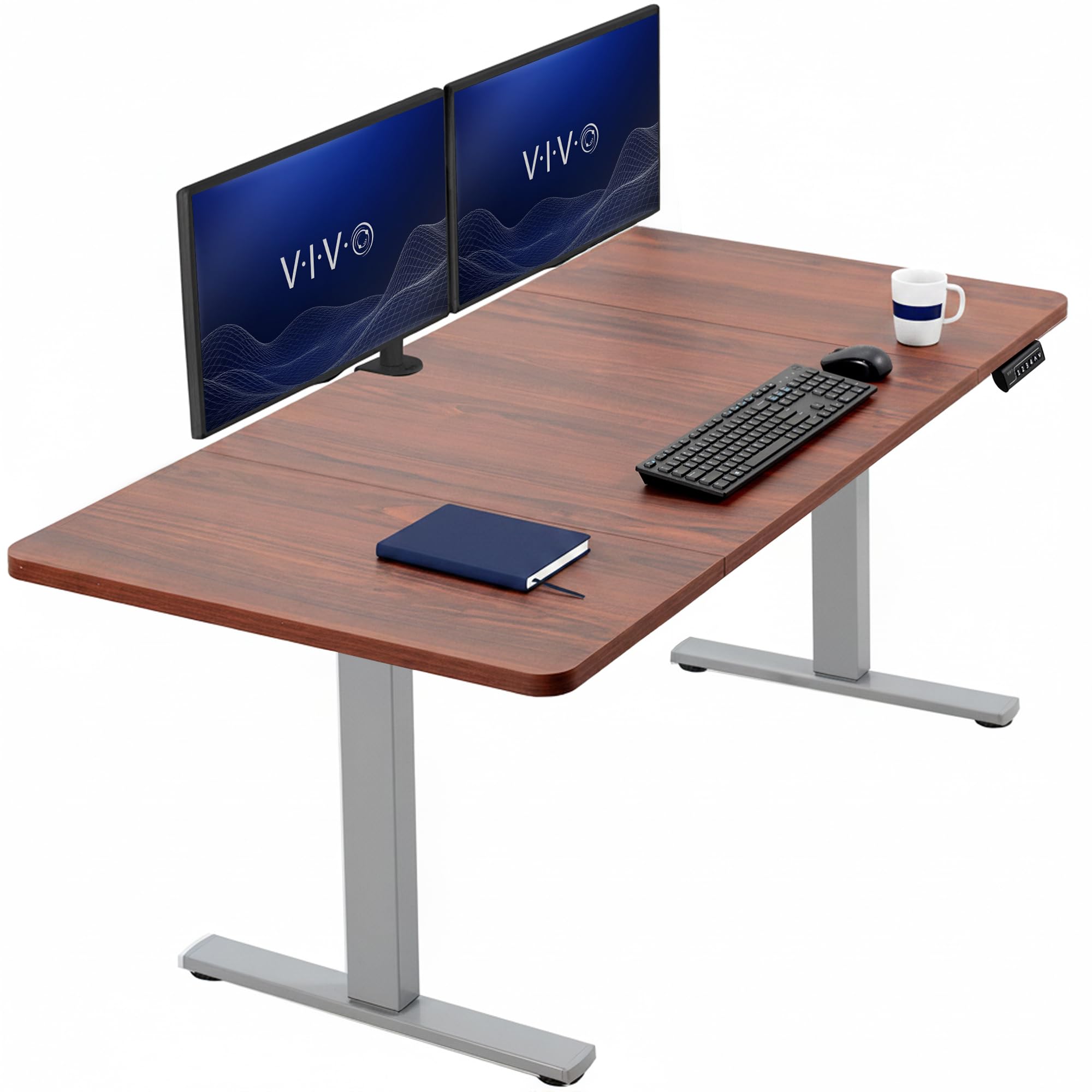VIVO Electric Standing Desk Workstation, Memory Controller Height Adjustment, 1B Series