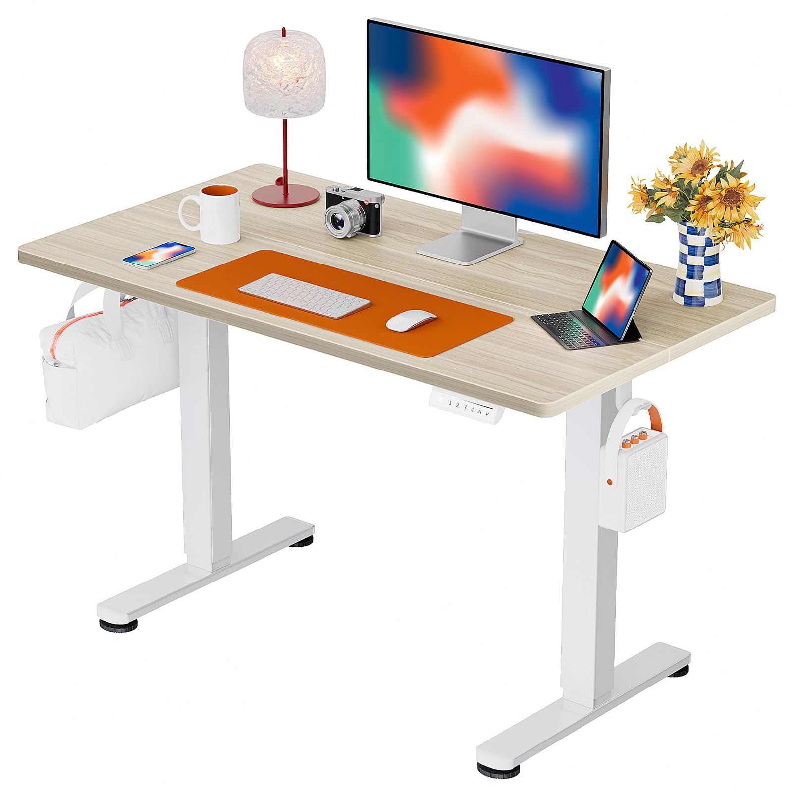 ErGear Height Adjustable Electric Standing Desk, Sit Stand up Desk, Memory Computer Home Office Desk