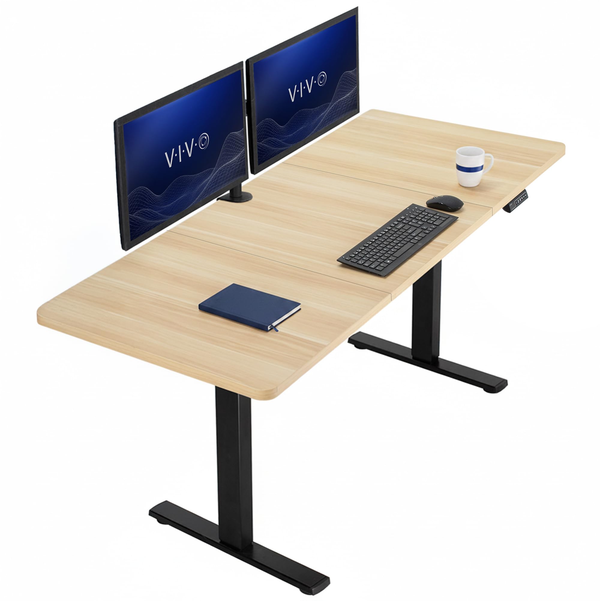 VIVO Electric Standing Desk Workstation, Memory Controller Height Adjustment, 1B Series
