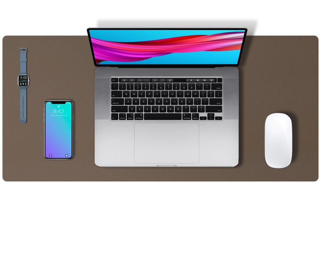 Leather Desk Pad Protector,Mouse Pad,Office Desk Mat,Non-Slip PU Leather Desk Blotter,Laptop Desk Pad,Waterproof Desk Writing Pad for Office and Home