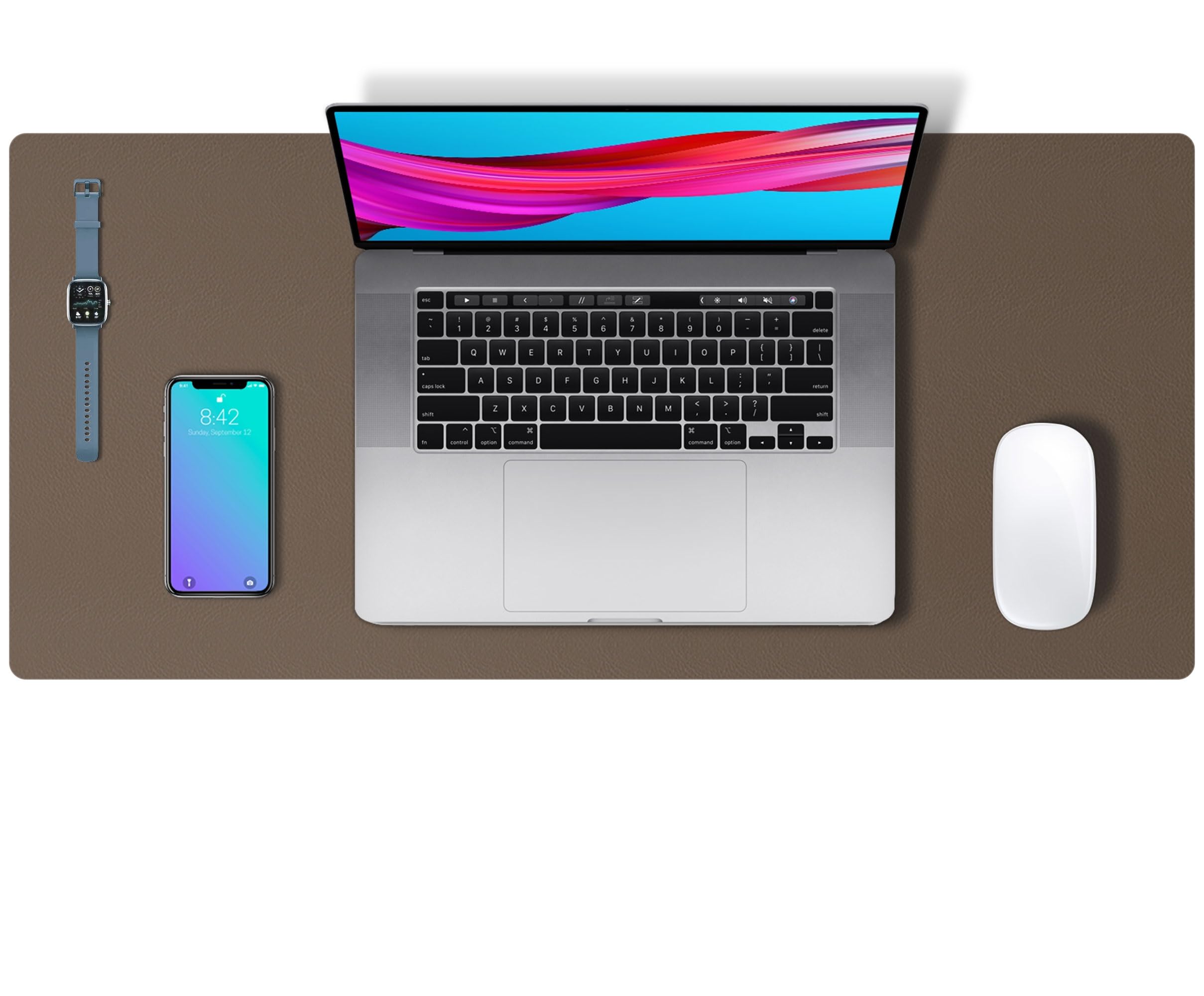 Leather Desk Pad Protector,Mouse Pad,Office Desk Mat,Non-Slip PU Leather Desk Blotter,Laptop Desk Pad,Waterproof Desk Writing Pad for Office and Home