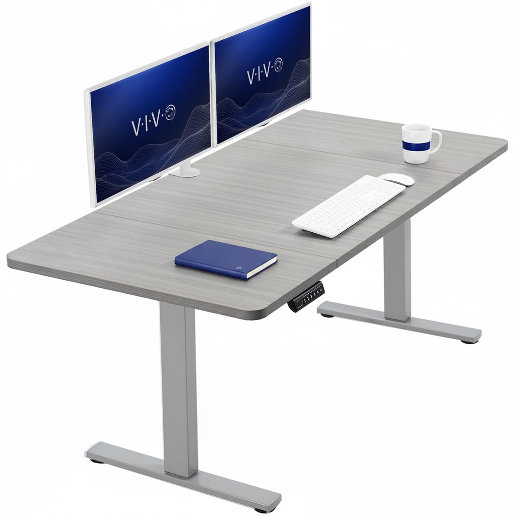 VIVO Electric Standing Desk Workstation, Memory Controller Height Adjustment, 1B Series