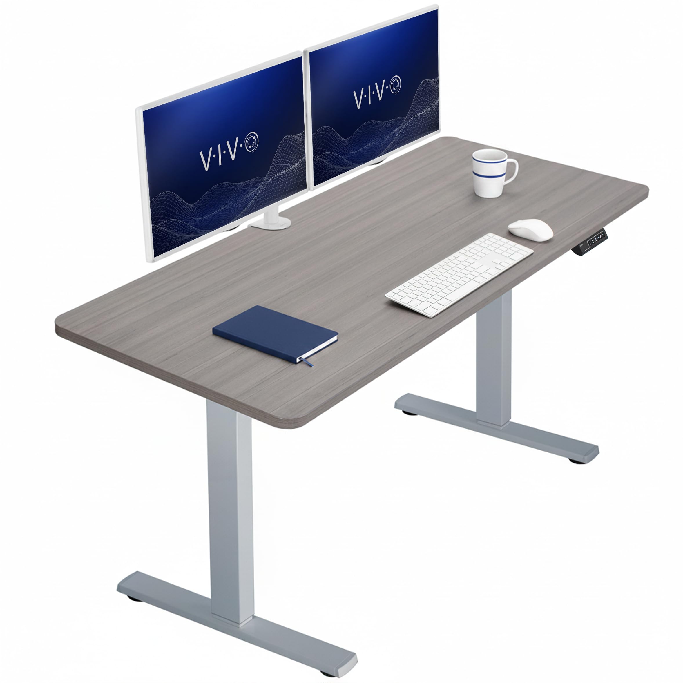 VIVO Electric Standing Desk Workstation, Memory Controller Height Adjustment, 1B Series
