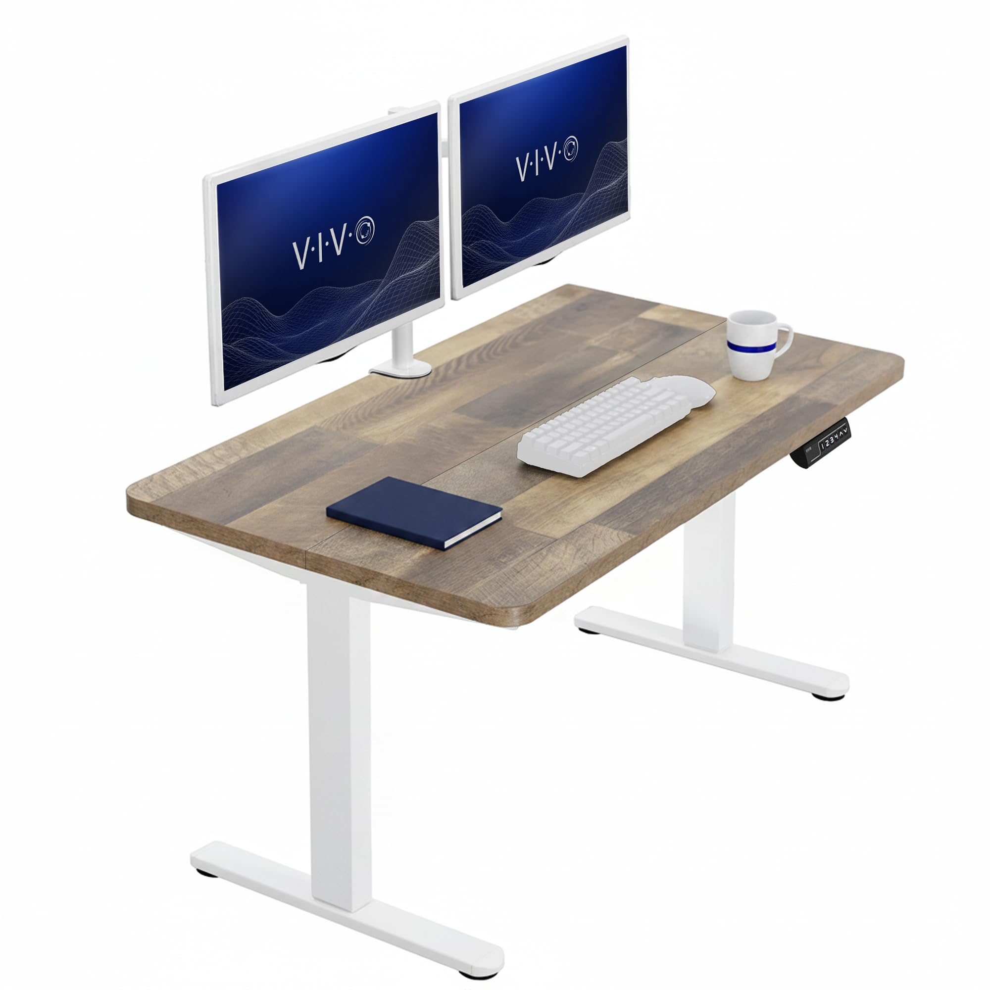 VIVO Electric Standing Desk Workstation, Memory Controller Height Adjustment, 1B Series