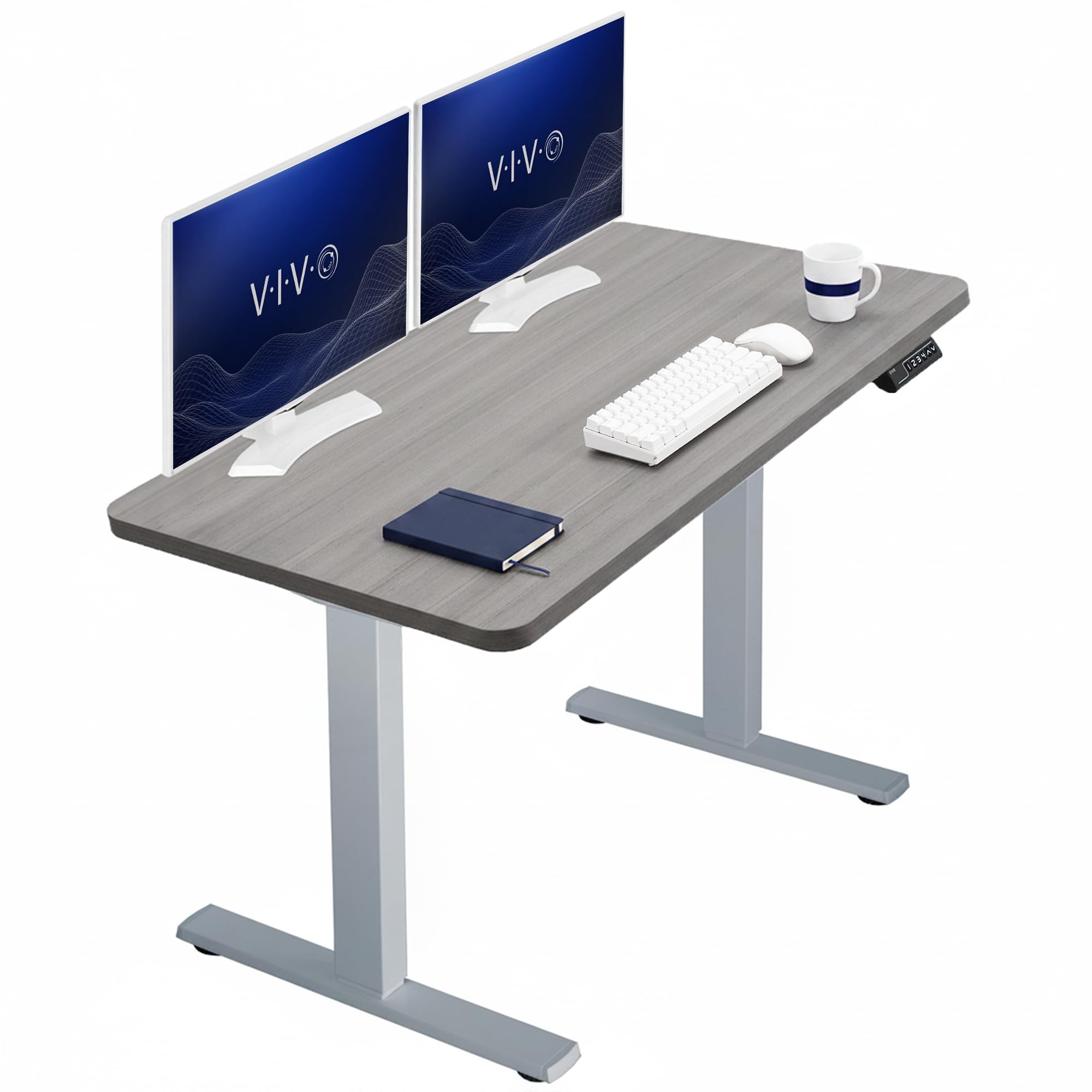 VIVO Electric Standing Desk Workstation, Memory Controller Height Adjustment, 1B Series