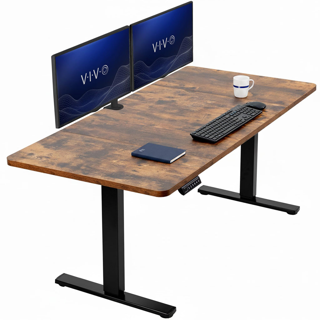 VIVO Electric Standing Desk Workstation, Memory Controller Height Adjustment, 1B Series