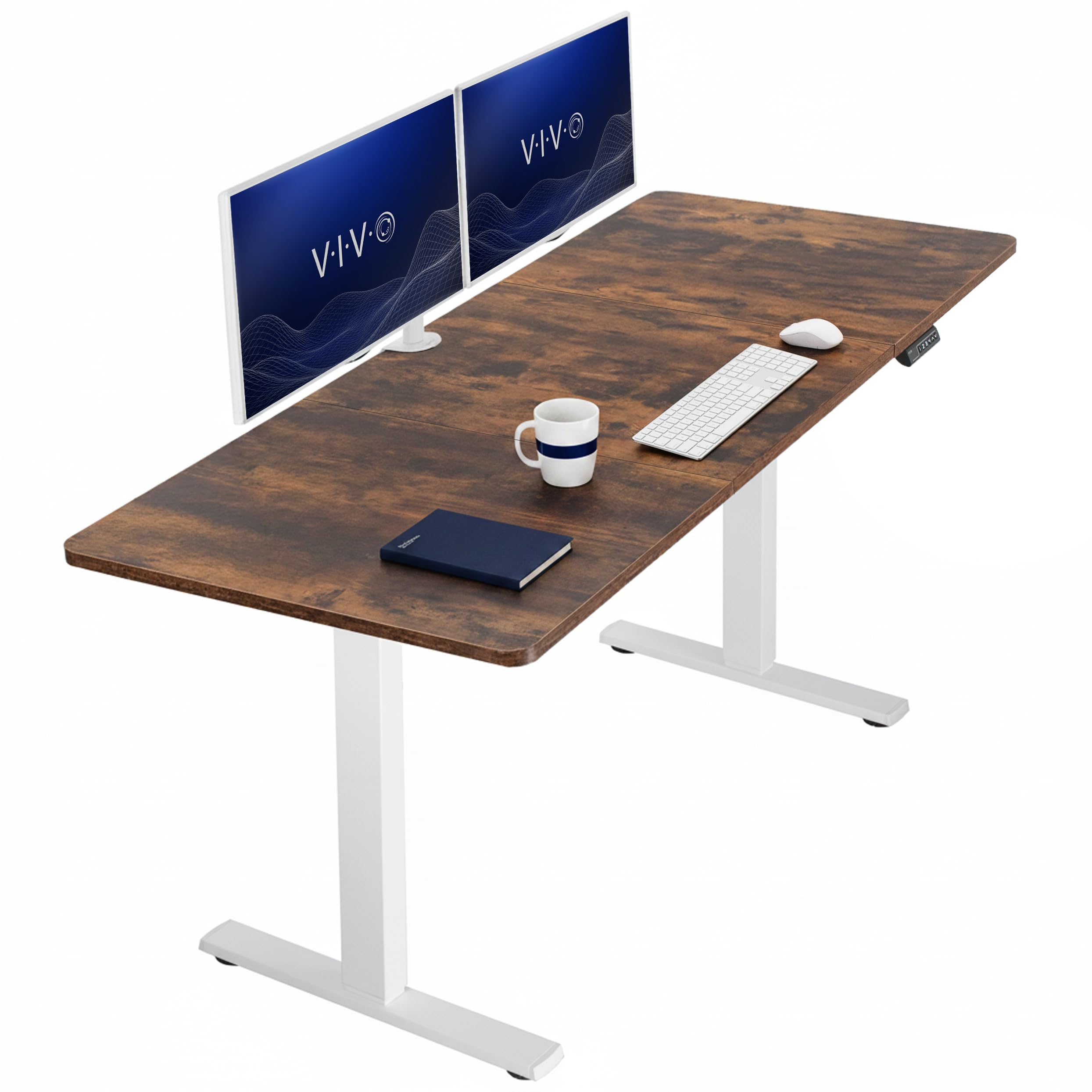 VIVO Electric Standing Desk Workstation, Memory Controller Height Adjustment, 1B Series