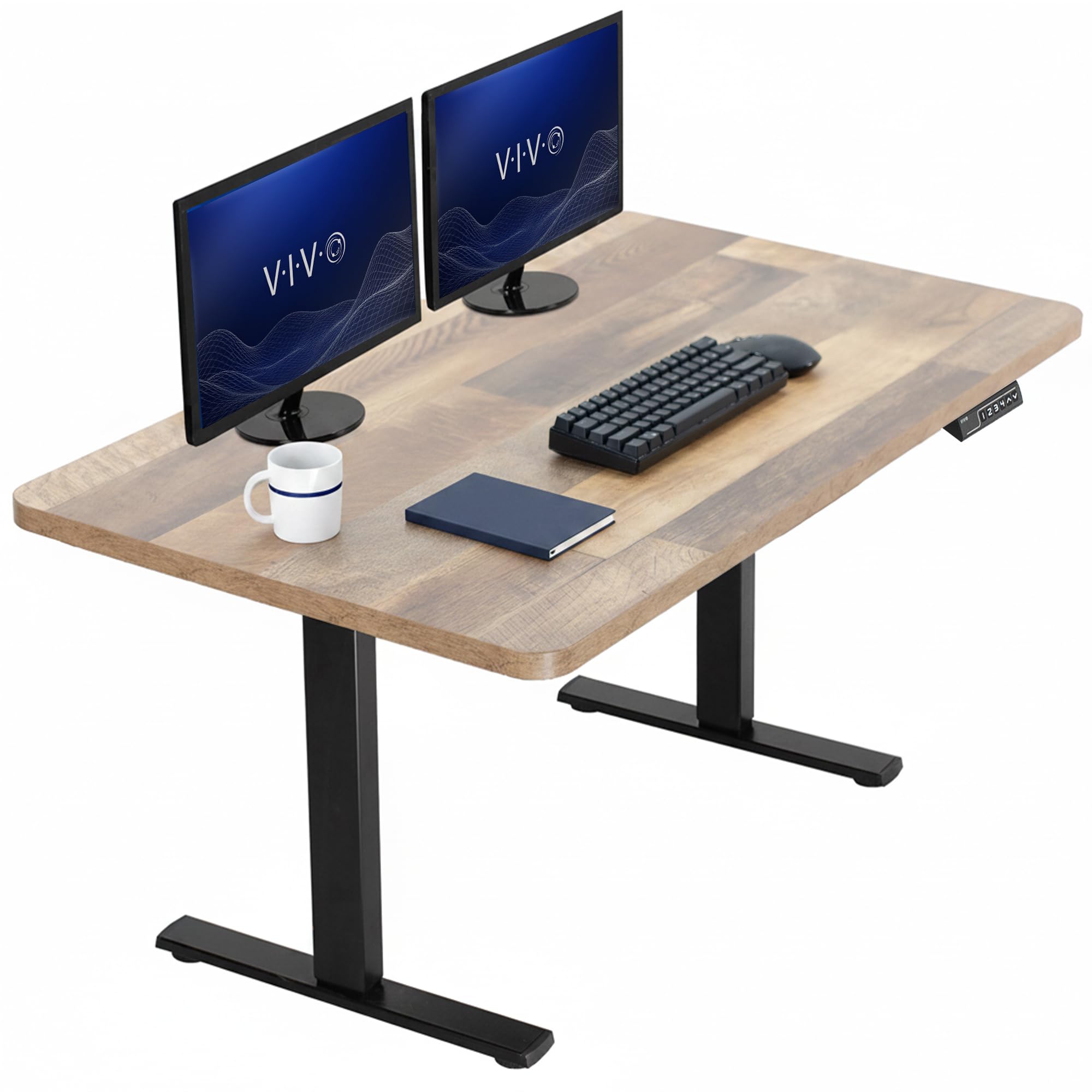 VIVO Electric Standing Desk Workstation, Memory Controller Height Adjustment, 1B Series