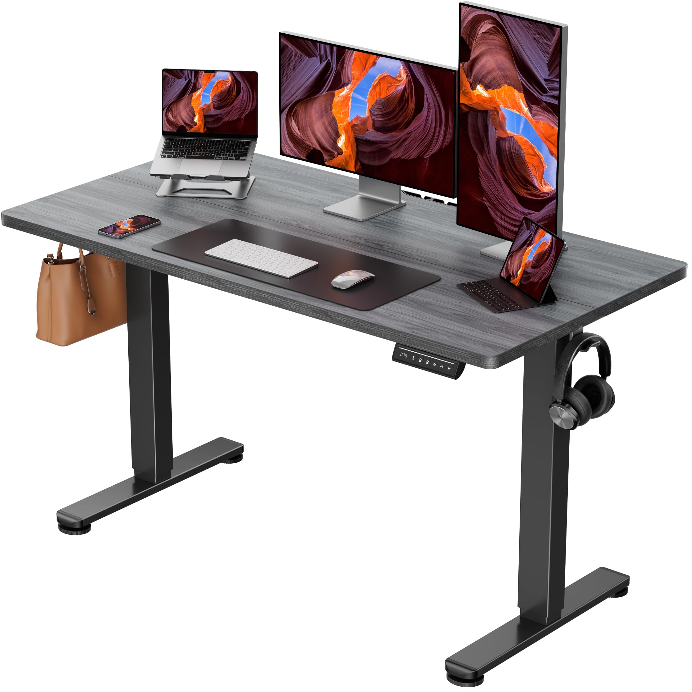 ErGear Height Adjustable Electric Standing Desk, Sit Stand up Desk, Memory Computer Home Office Desk