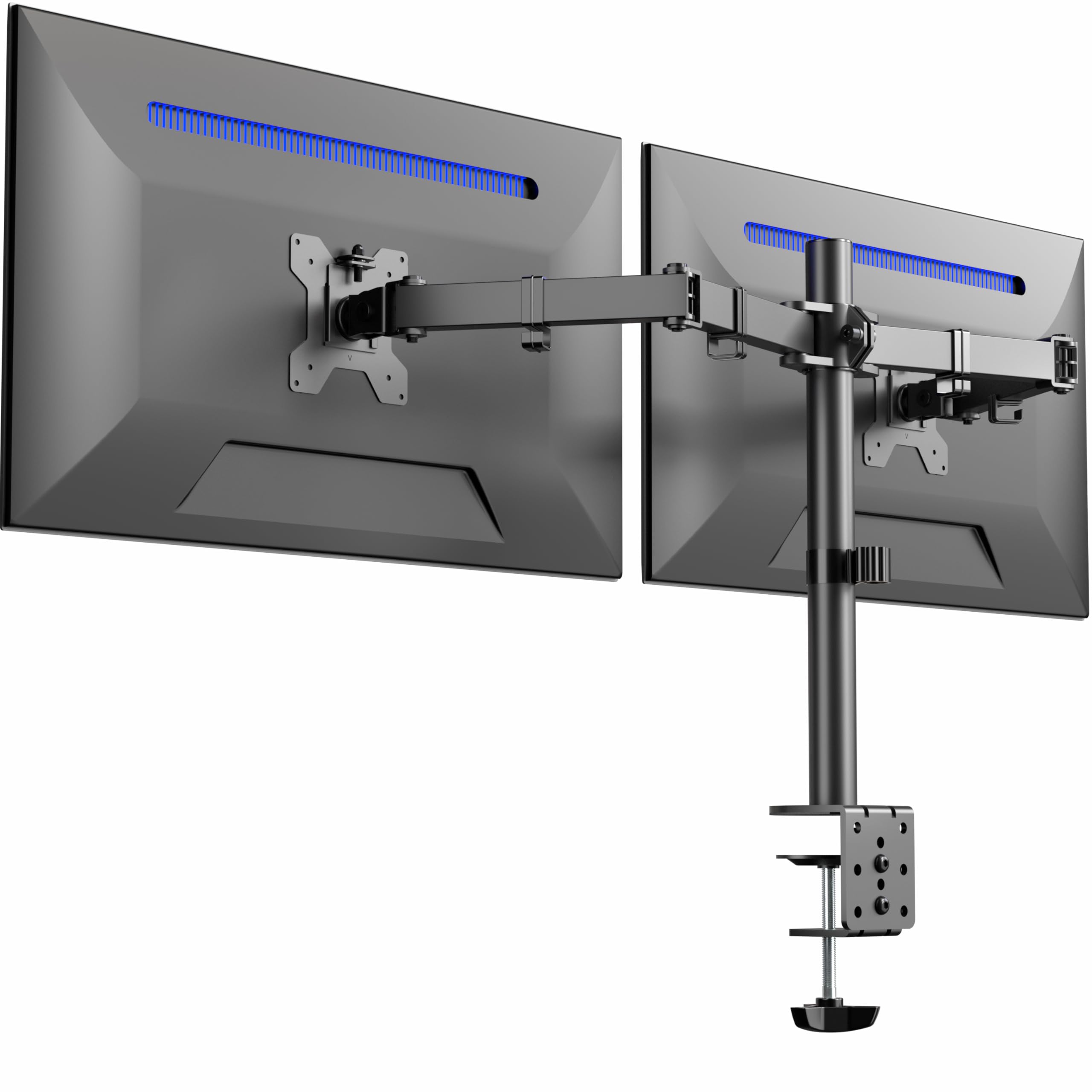 VIVO Dual Monitor Desk Mount, Heavy Duty Fully Adjustable Steel Stand, Holds 2 Computer Screens