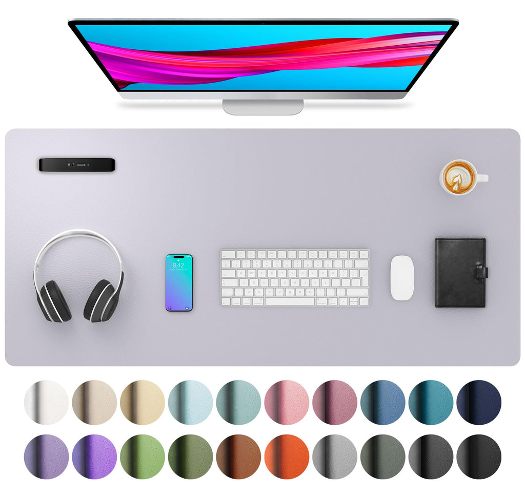 Leather Desk Pad Protector,Mouse Pad,Office Desk Mat,Non-Slip PU Leather Desk Blotter,Laptop Desk Pad,Waterproof Desk Writing Pad for Office and Home