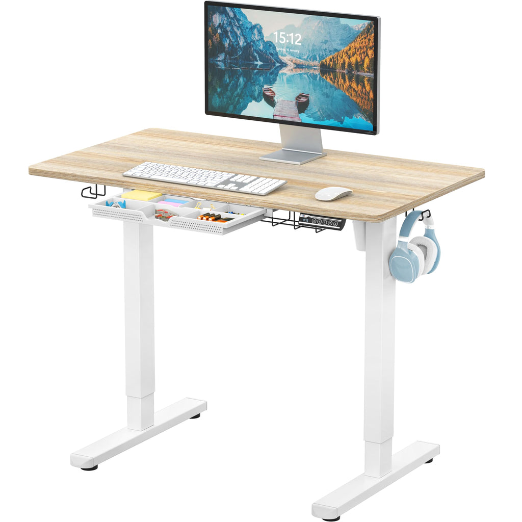 SHW Electric Height Adjustable Standing Desk