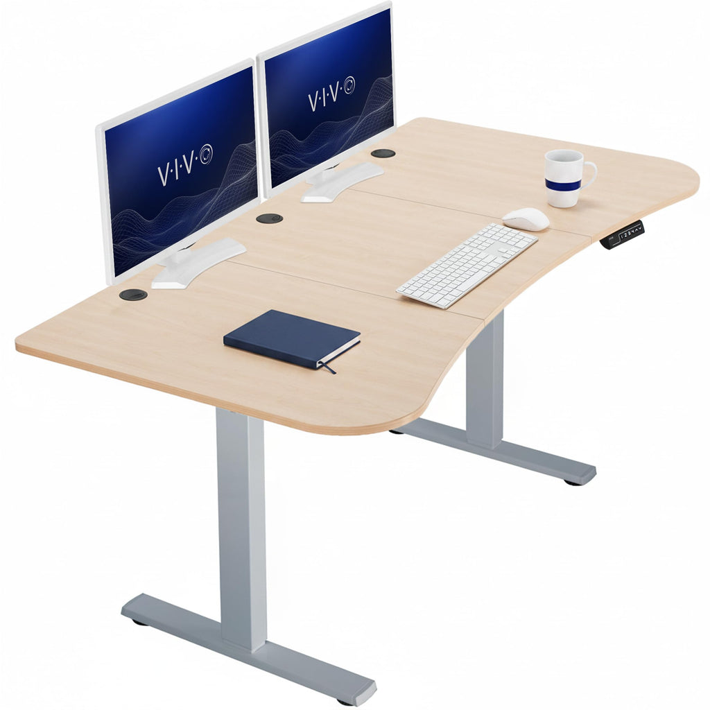 VIVO Electric Standing Desk Workstation, Memory Controller Height Adjustment, 1B Series