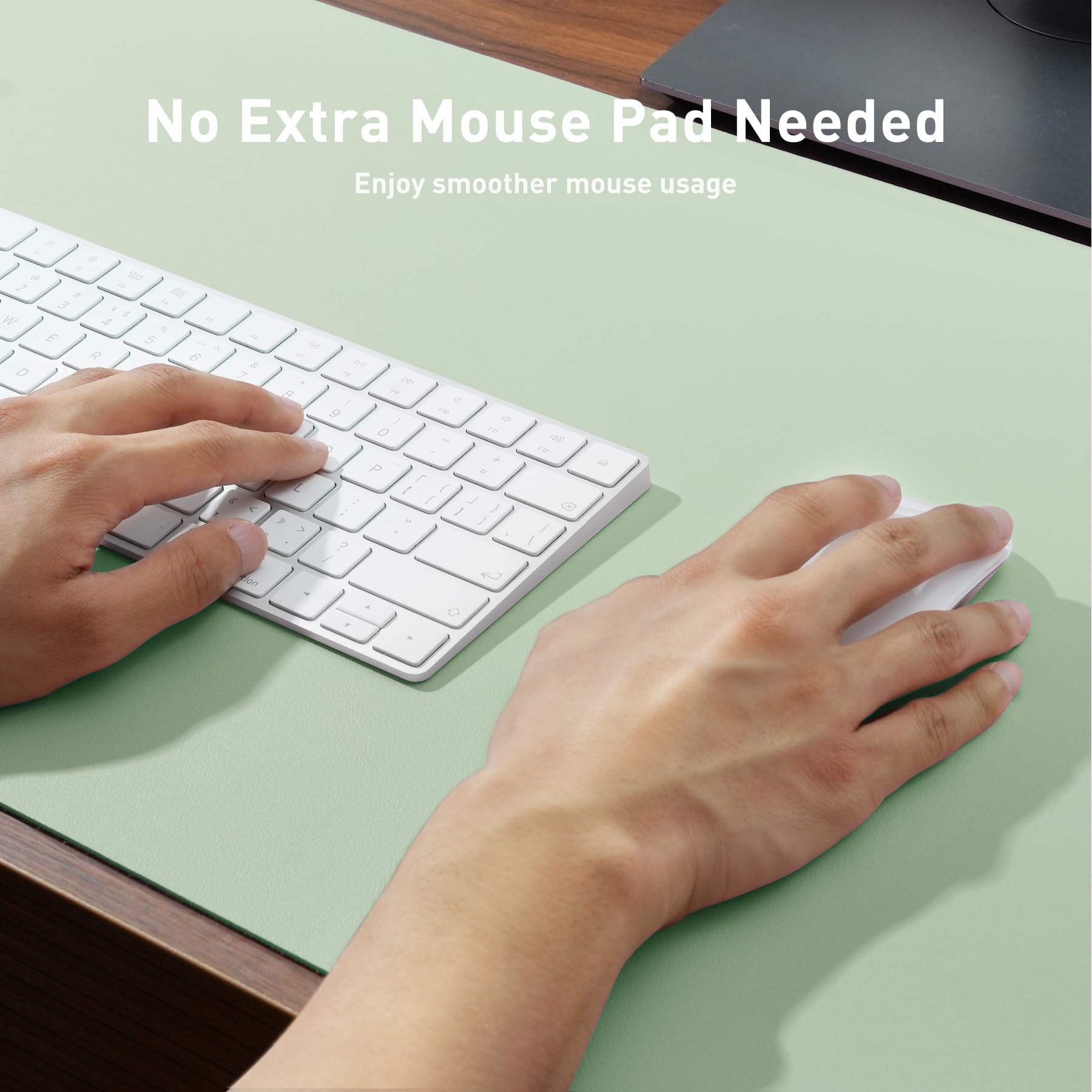 Leather Desk Pad Protector,Mouse Pad,Office Desk Mat,Non-Slip PU Leather Desk Blotter,Laptop Desk Pad,Waterproof Desk Writing Pad for Office and Home