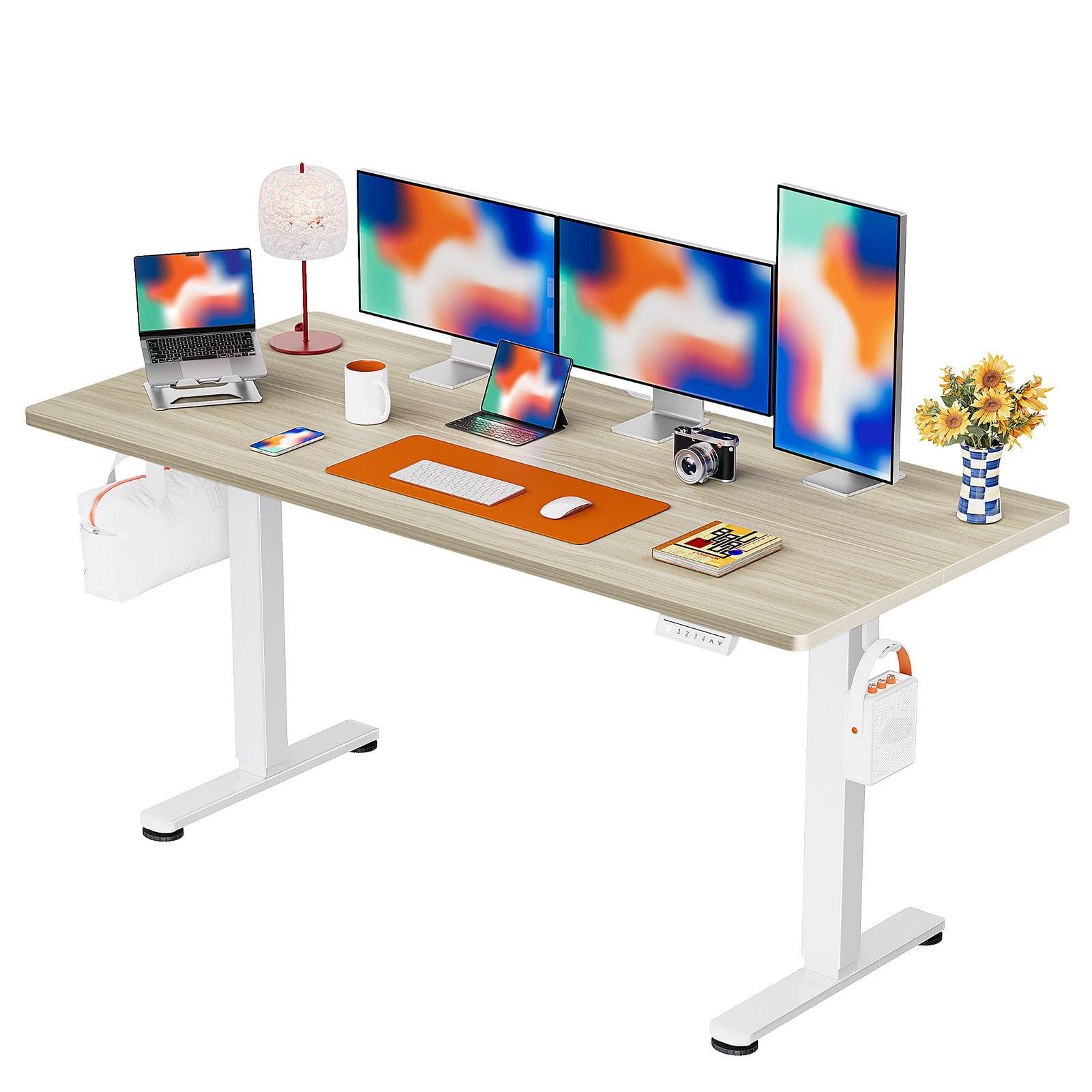 ErGear Height Adjustable Electric Standing Desk, Sit Stand up Desk, Memory Computer Home Office Desk