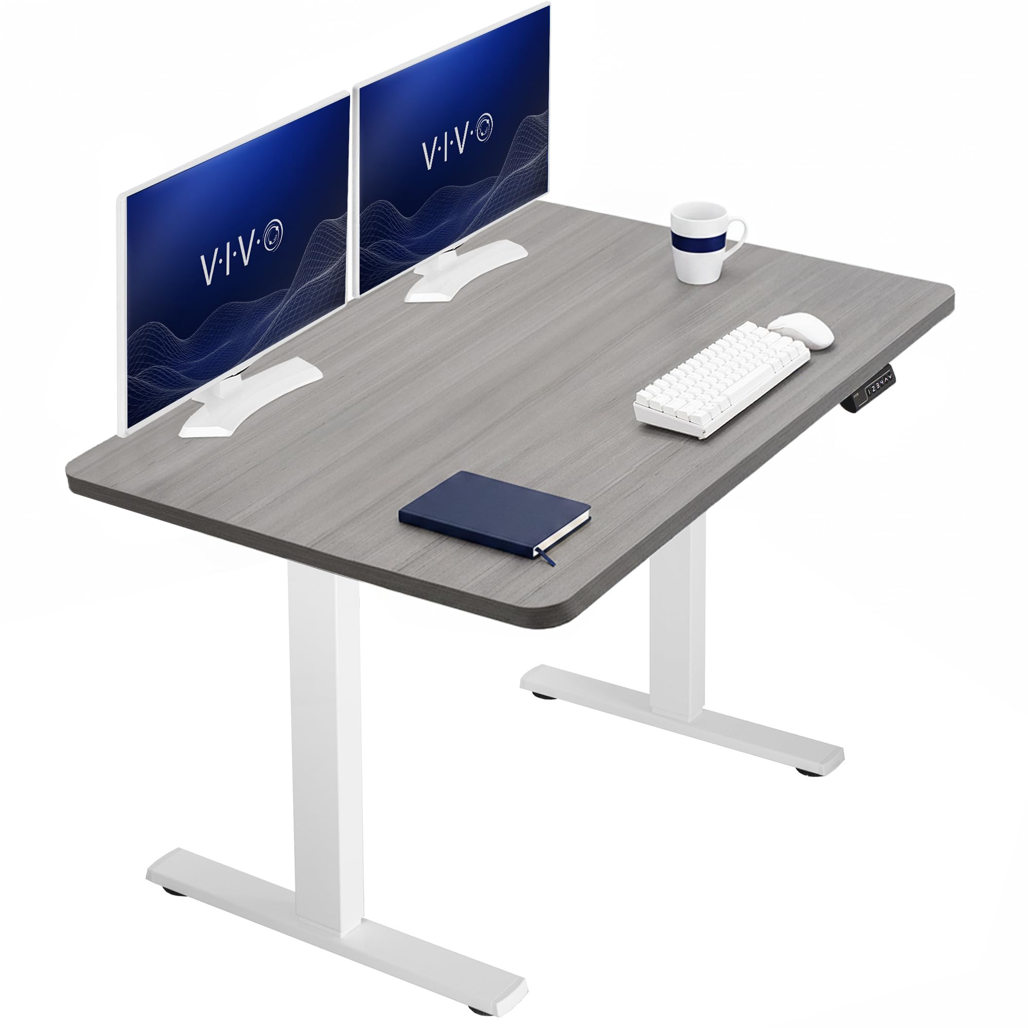 VIVO Electric Standing Desk Workstation, Memory Controller Height Adjustment, 1B Series