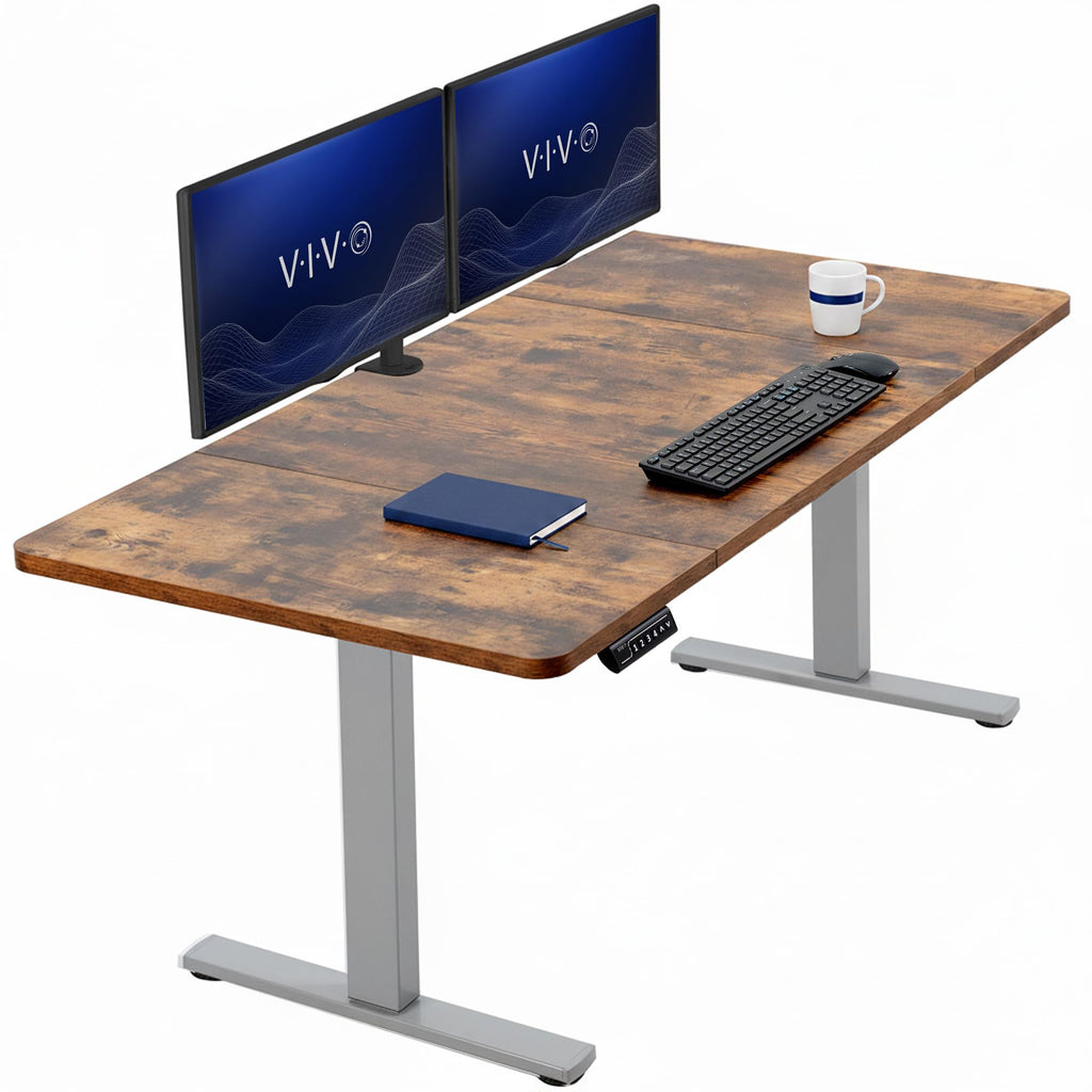 VIVO Electric Standing Desk Workstation, Memory Controller Height Adjustment, 1B Series