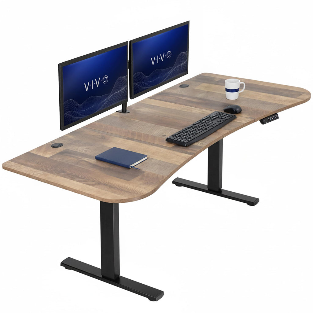 VIVO Electric Standing Desk Workstation, Memory Controller Height Adjustment, 1B Series