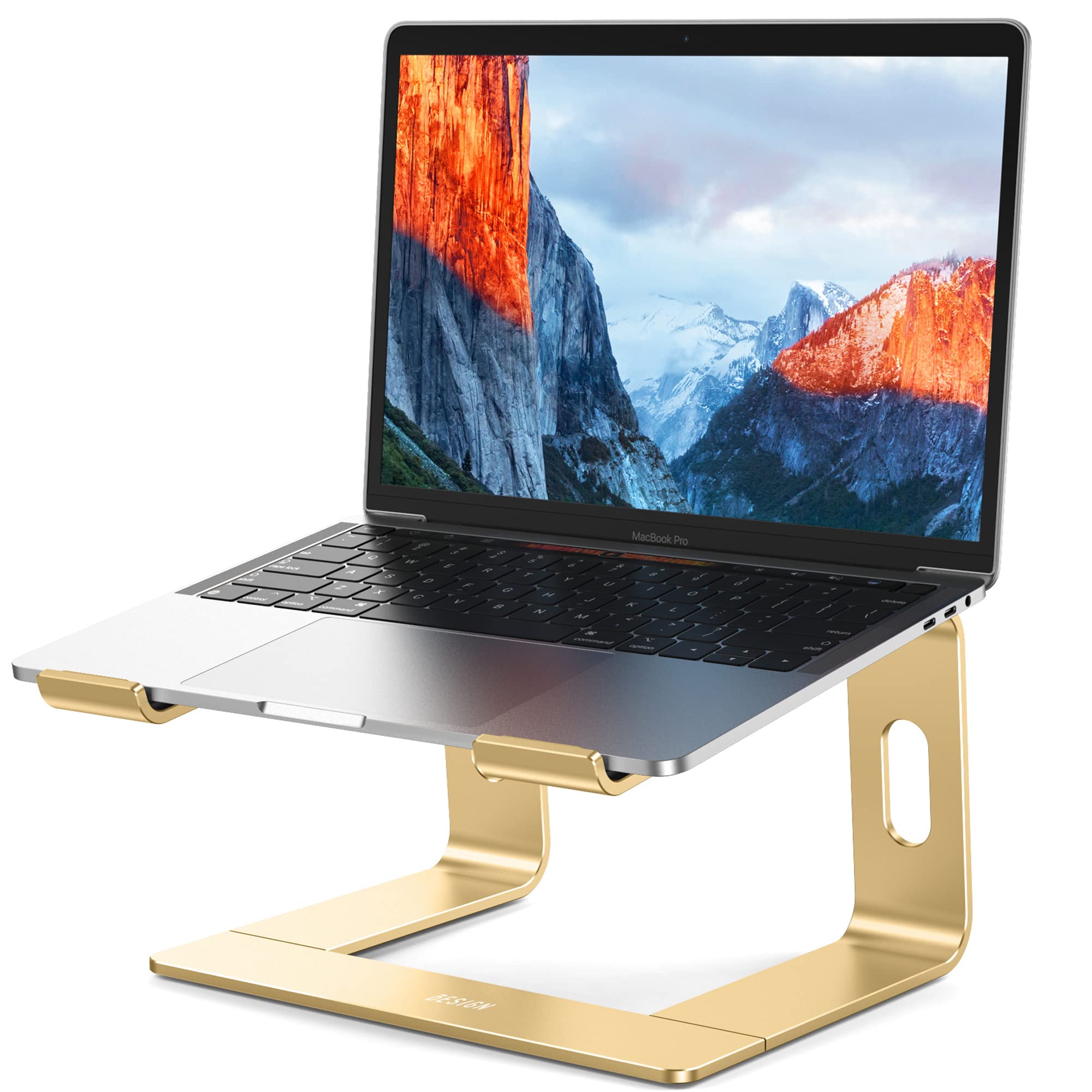 BESIGN LS03 Aluminum Laptop Stand, Ergonomic Detachable Computer Stand, Notebook Holder, Laptop Mount Compatible with Air, Pro, Dell, HP, Lenovo More 10-15.6" Laptops