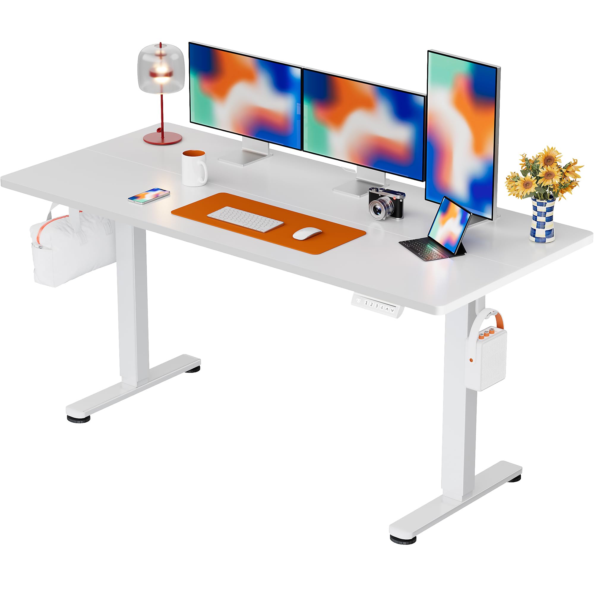 ErGear Height Adjustable Electric Standing Desk, Sit Stand up Desk, Memory Computer Home Office Desk