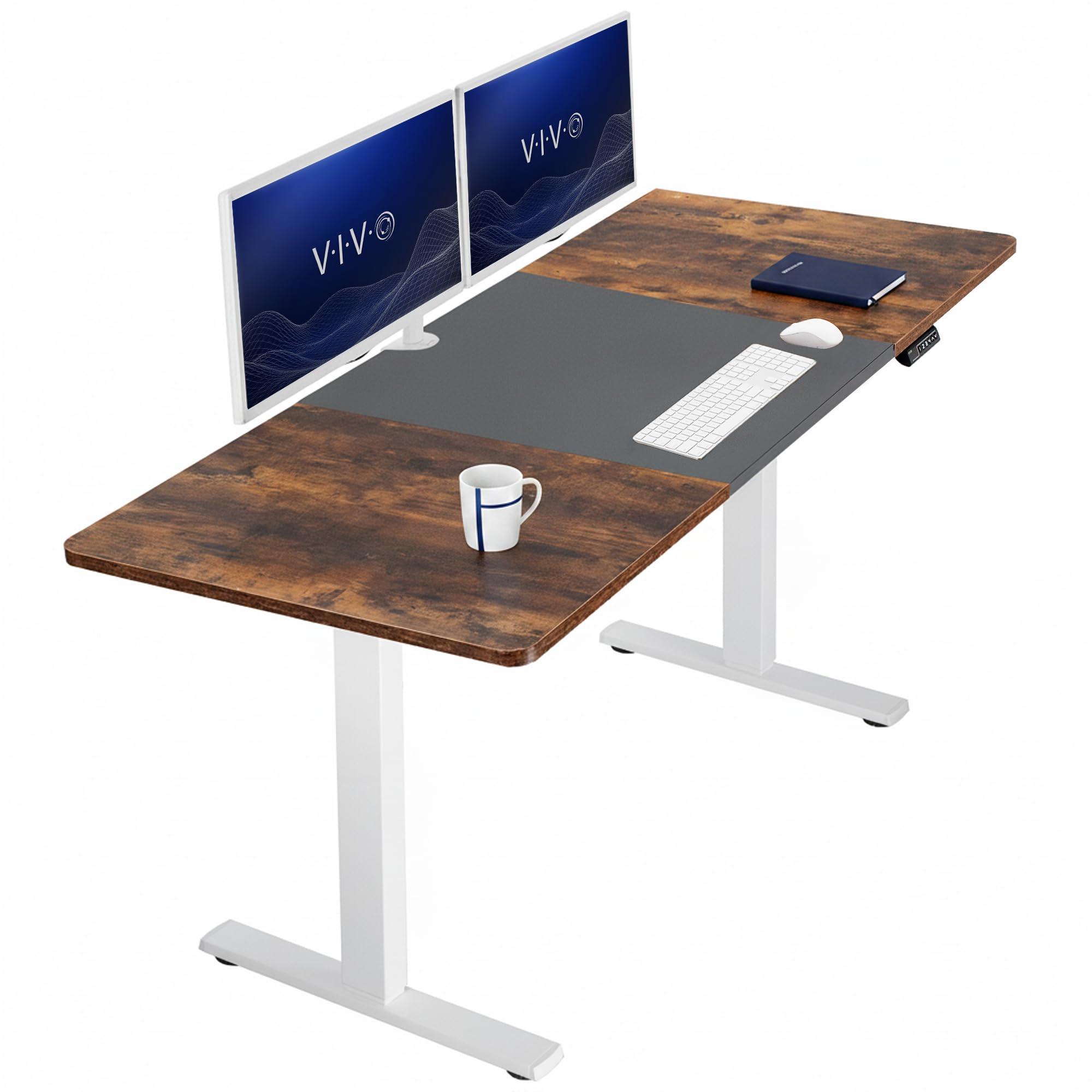 VIVO Electric Standing Desk Workstation, Memory Controller Height Adjustment, 1B Series