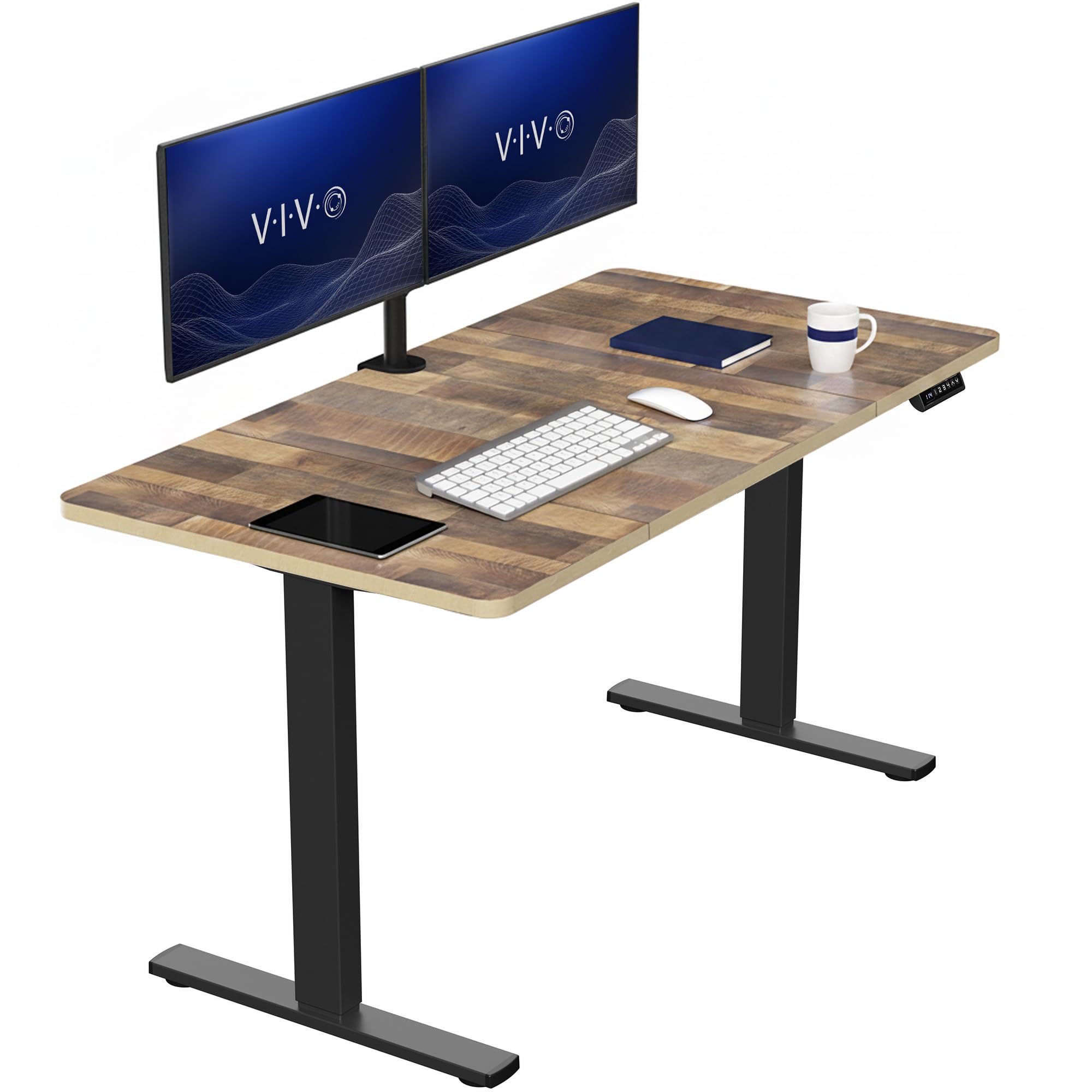 VIVO Electric Standing Desk Workstation, Memory Controller Height Adjustment, 1B Series