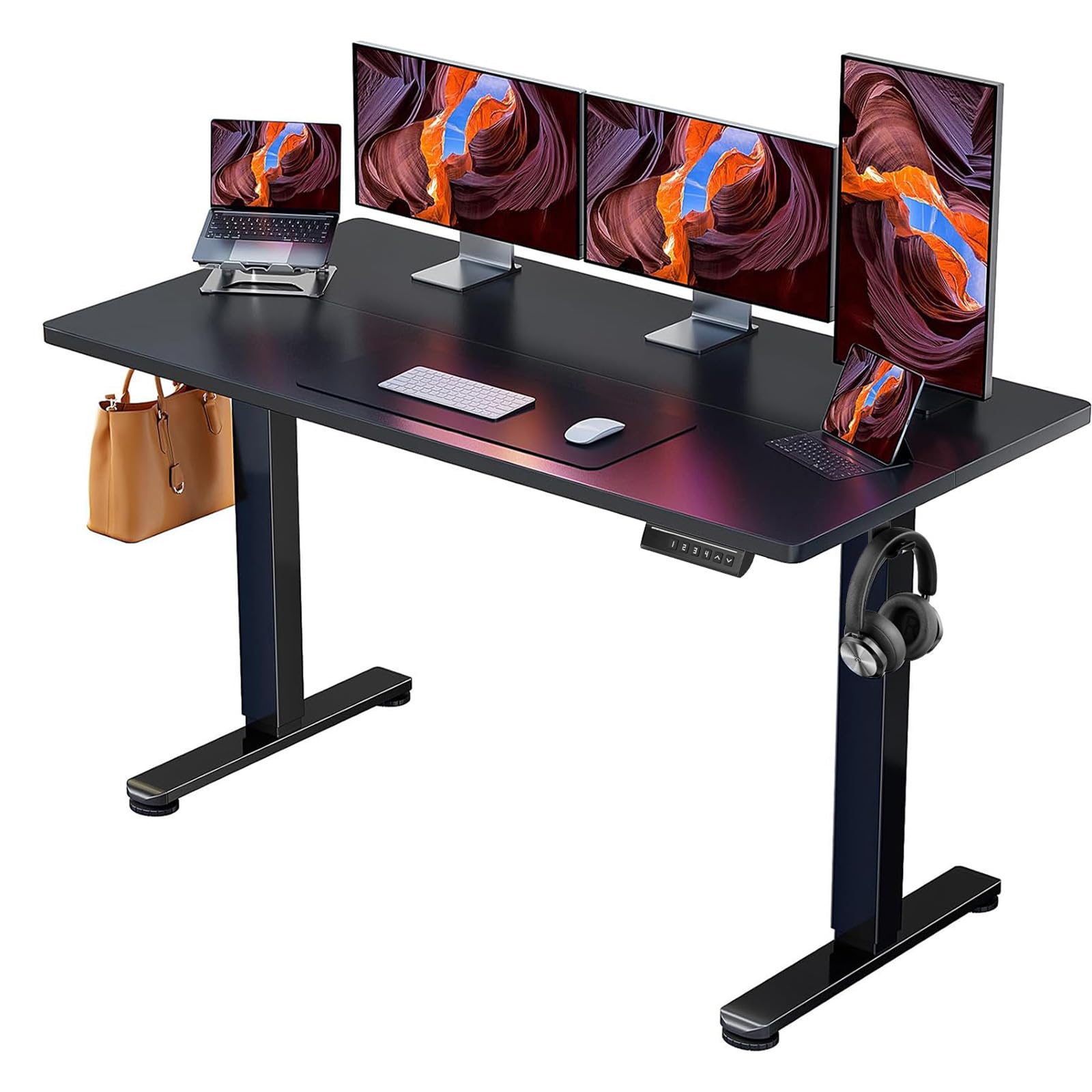 ErGear Height Adjustable Electric Standing Desk, Sit Stand up Desk, Memory Computer Home Office Desk