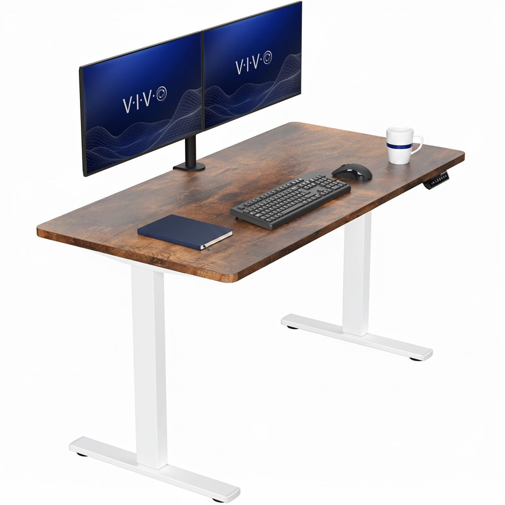 VIVO Electric Standing Desk Workstation, Memory Controller Height Adjustment, 1B Series
