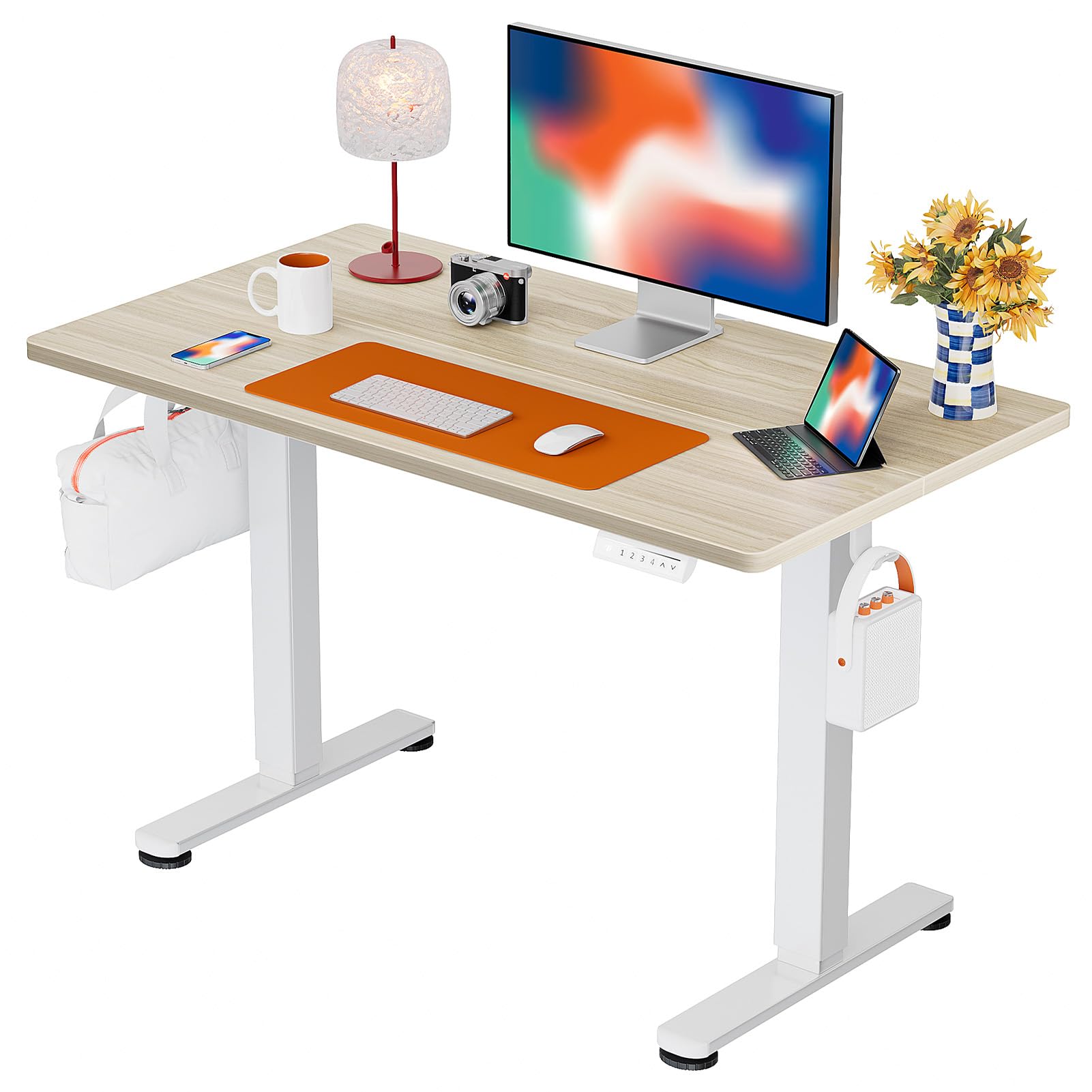 ErGear Height Adjustable Electric Standing Desk, Sit Stand up Desk, Memory Computer Home Office Desk