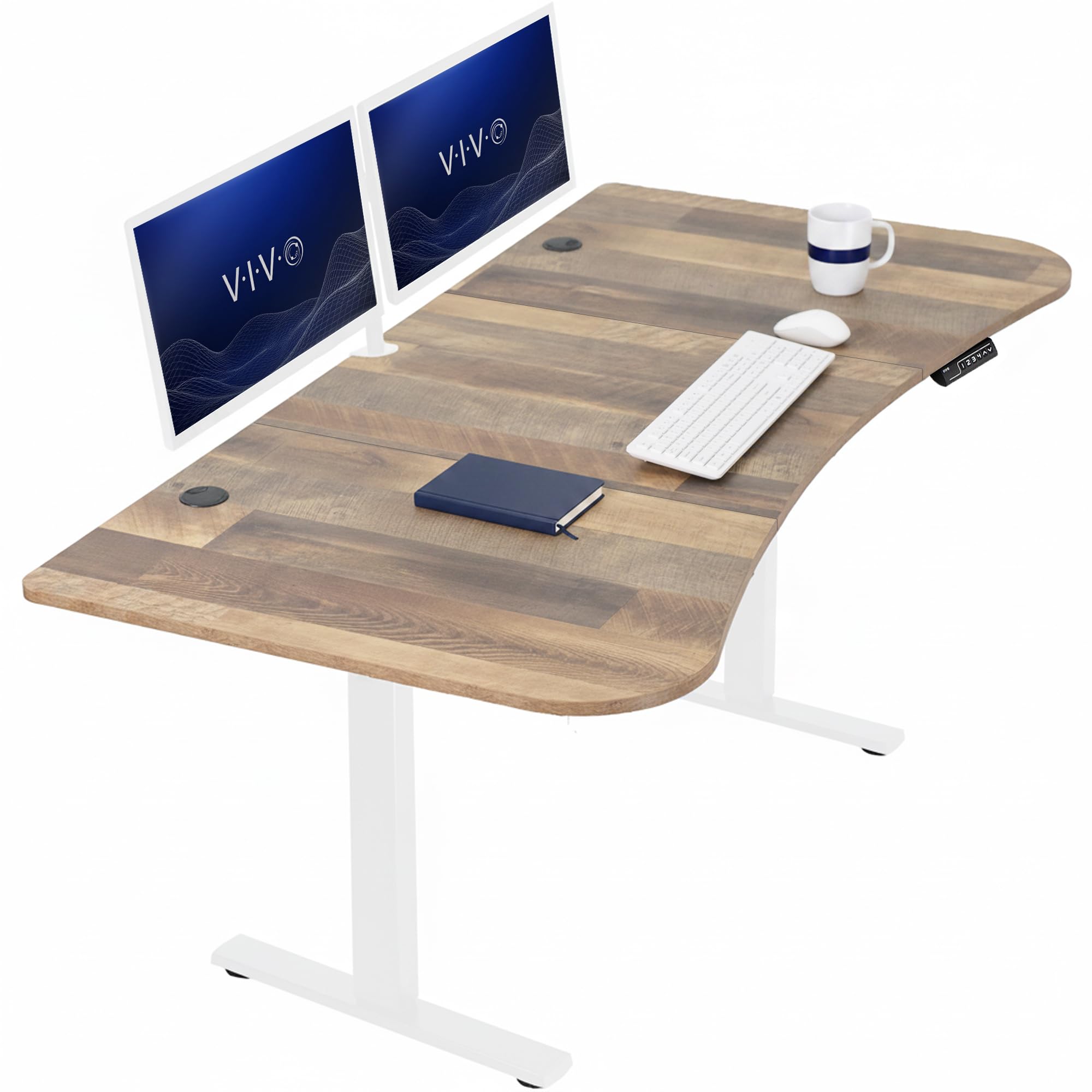 VIVO Electric Standing Desk Workstation, Memory Controller Height Adjustment, 1B Series