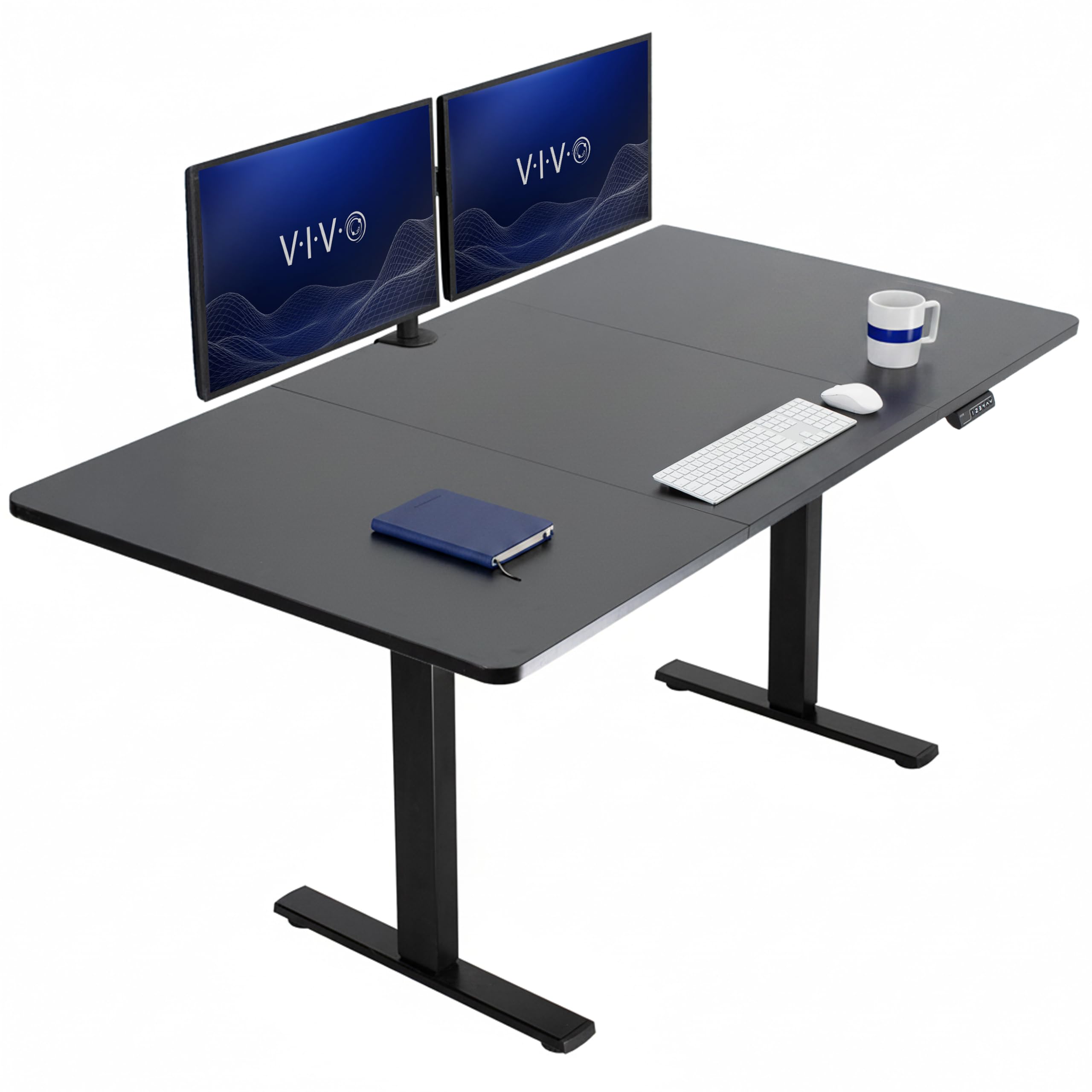 VIVO Electric Standing Desk Workstation, Memory Controller Height Adjustment, 1B Series