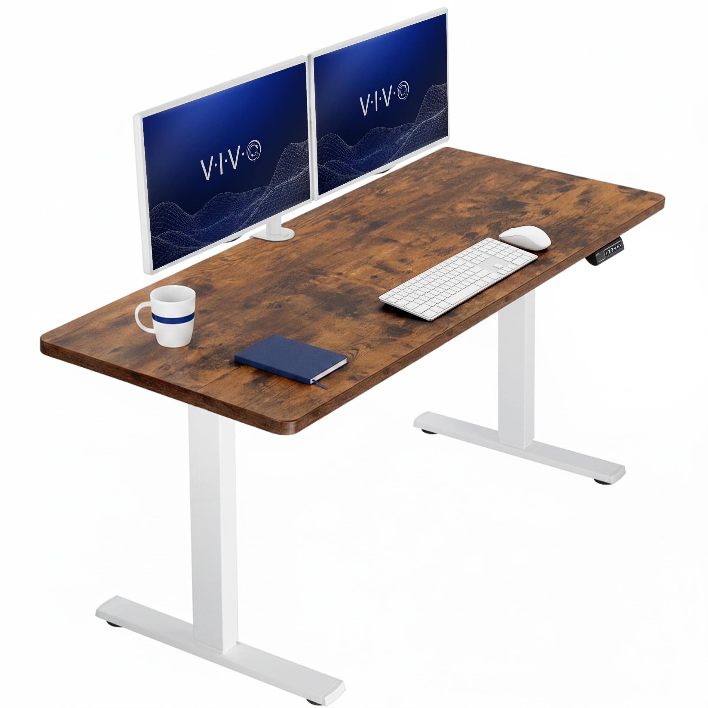 VIVO Electric Standing Desk Workstation, Memory Controller Height Adjustment, 1B Series