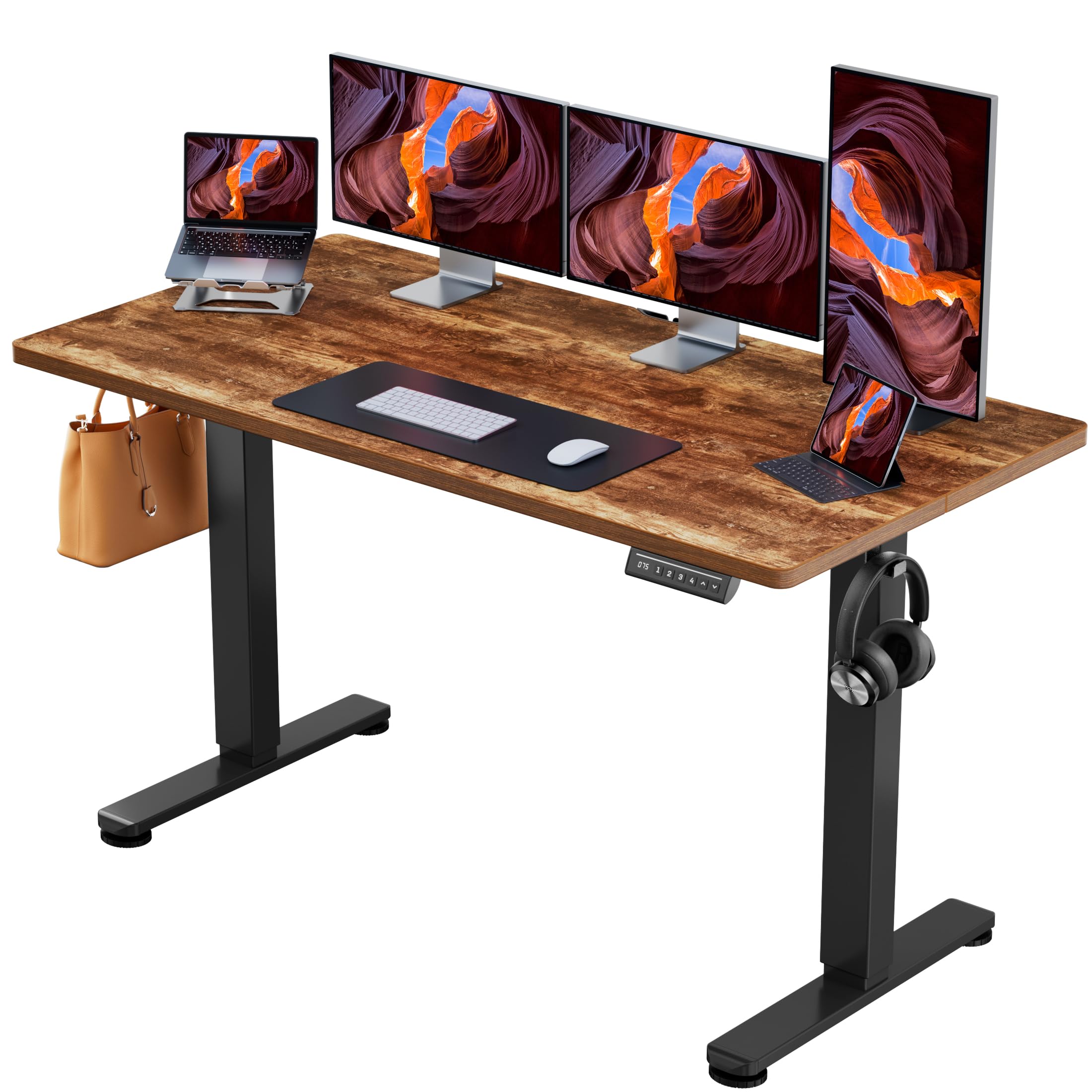 ErGear Height Adjustable Electric Standing Desk, Sit Stand up Desk, Memory Computer Home Office Desk