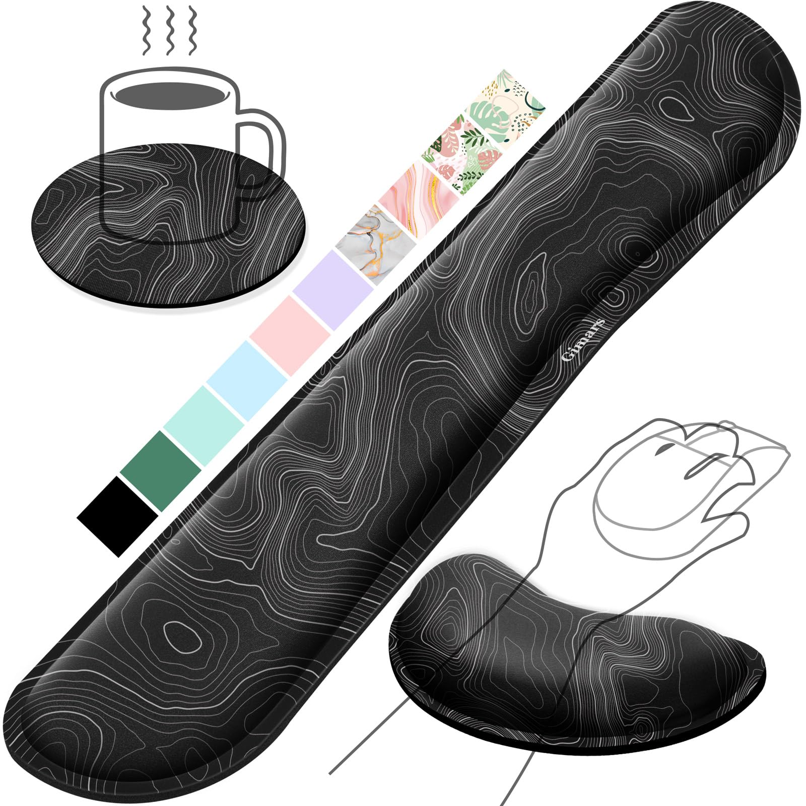 Gimars Keyboard Wrist Rest Set