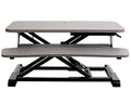 VIVO Desk Converter, K Series, Height Adjustable Sit to Stand Riser, Dual Monitor and Laptop Workstation with Wide Keyboard Tray