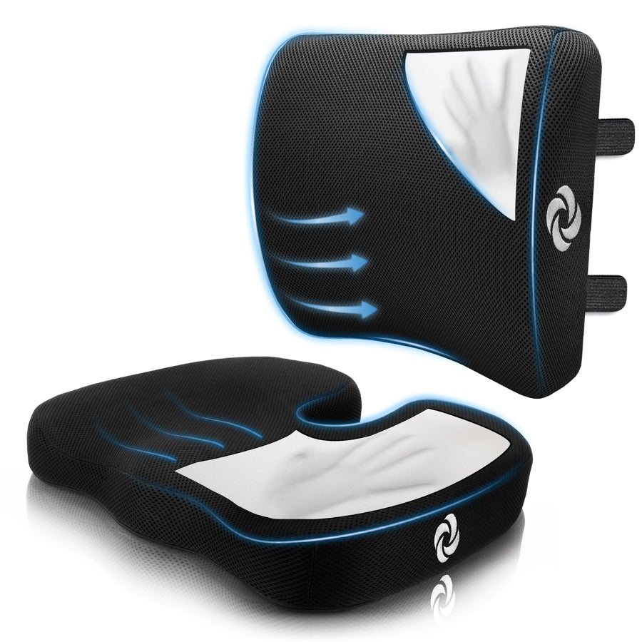 Memory Foam Lumbar Support Pillow for Office Chair