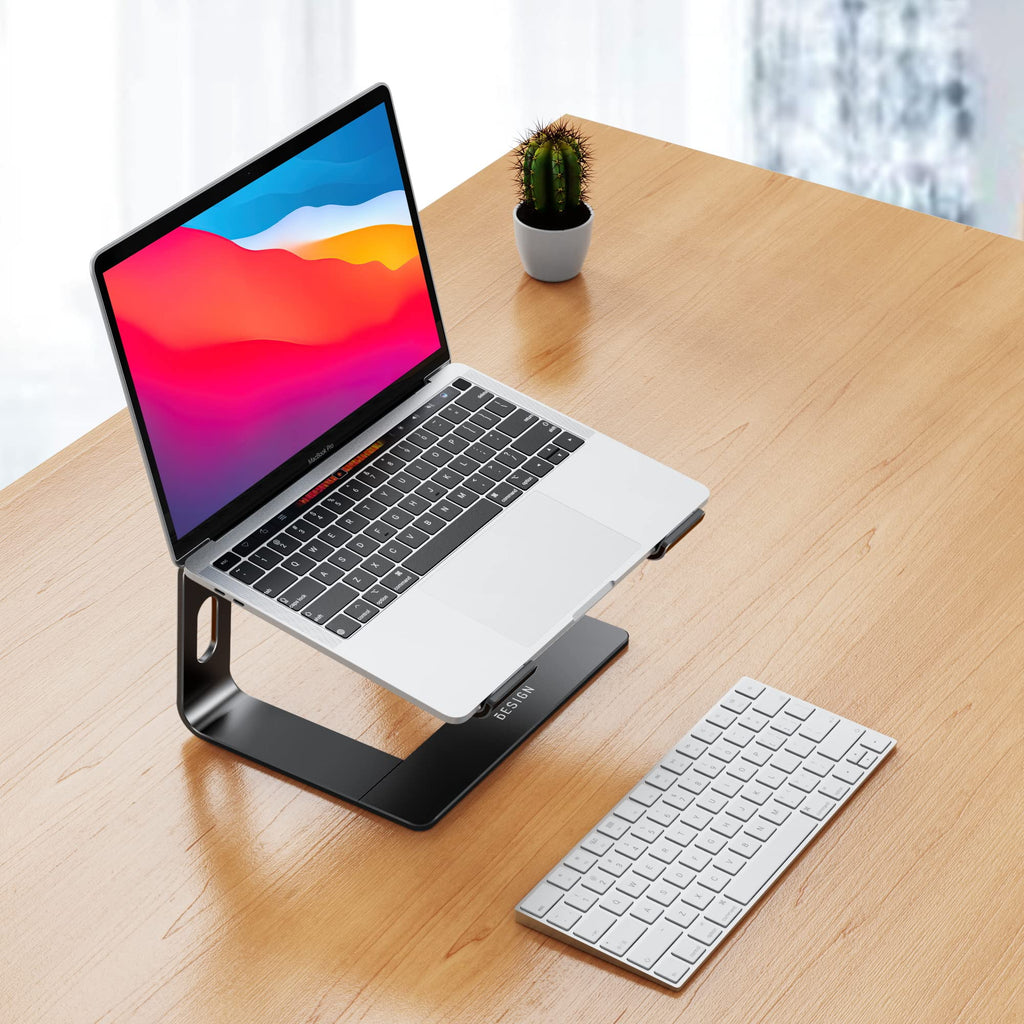 BESIGN LS03 Aluminum Laptop Stand, Ergonomic Detachable Computer Stand, Notebook Holder, Laptop Mount Compatible with Air, Pro, Dell, HP, Lenovo More 10-15.6" Laptops