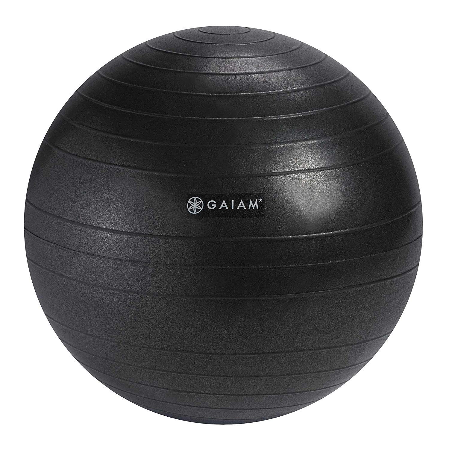 Gaiam Classic Balance Ball Chair – Exercise Stability Yoga Ball Premium Ergonomic Chair for Home and Office Desk with Air Pump, Exercise Guide and Satisfaction