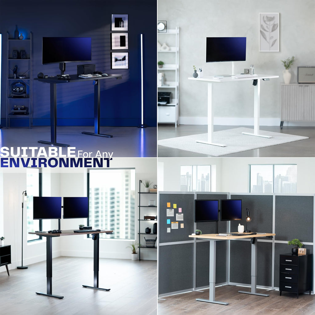 VIVO Electric Standing Desk Workstation, Memory Controller Height Adjustment, 1B Series