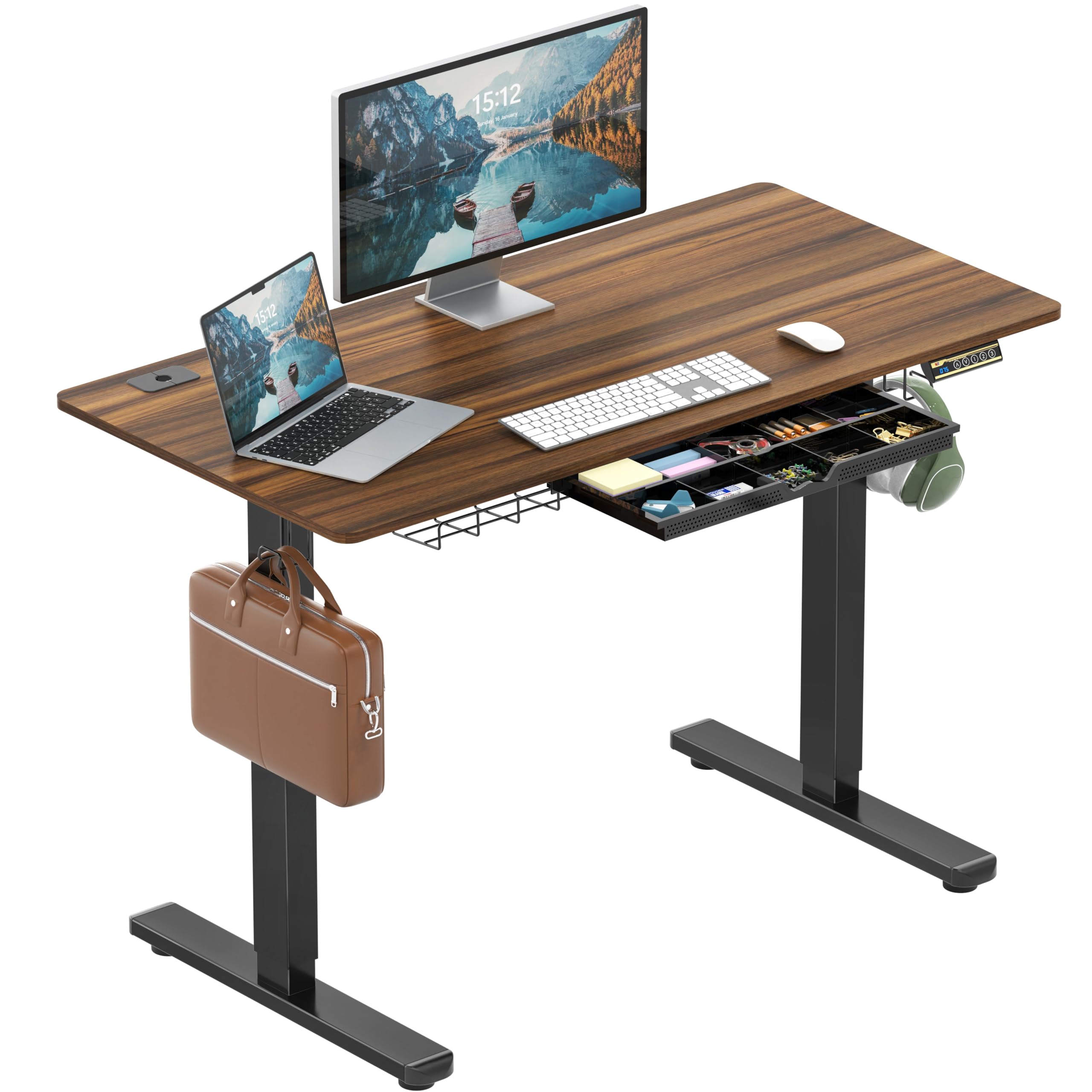 SHW Electric Height Adjustable Standing Desk