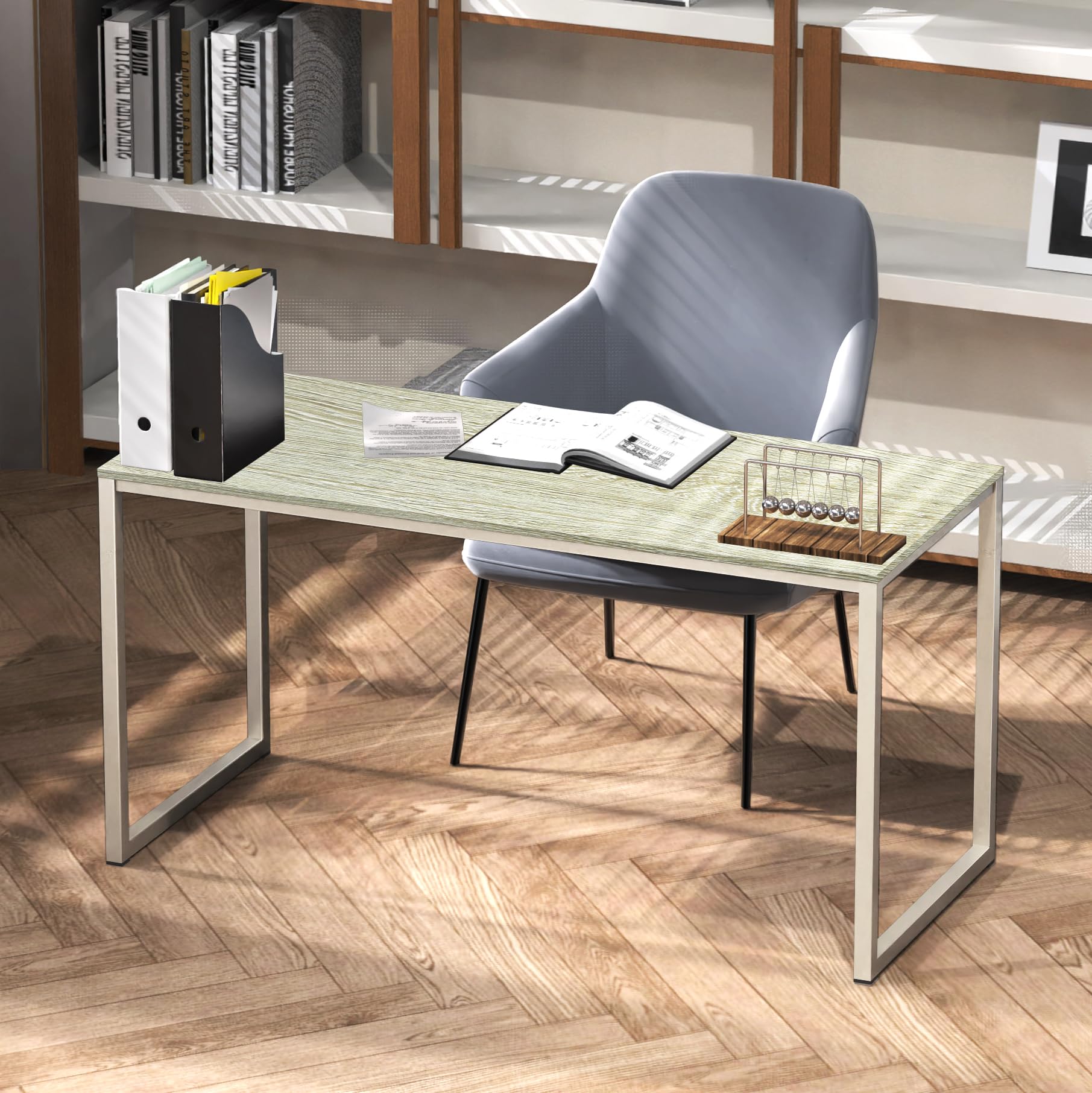 SHW Mission 40-Inch Home Office Computer Desk, Maple