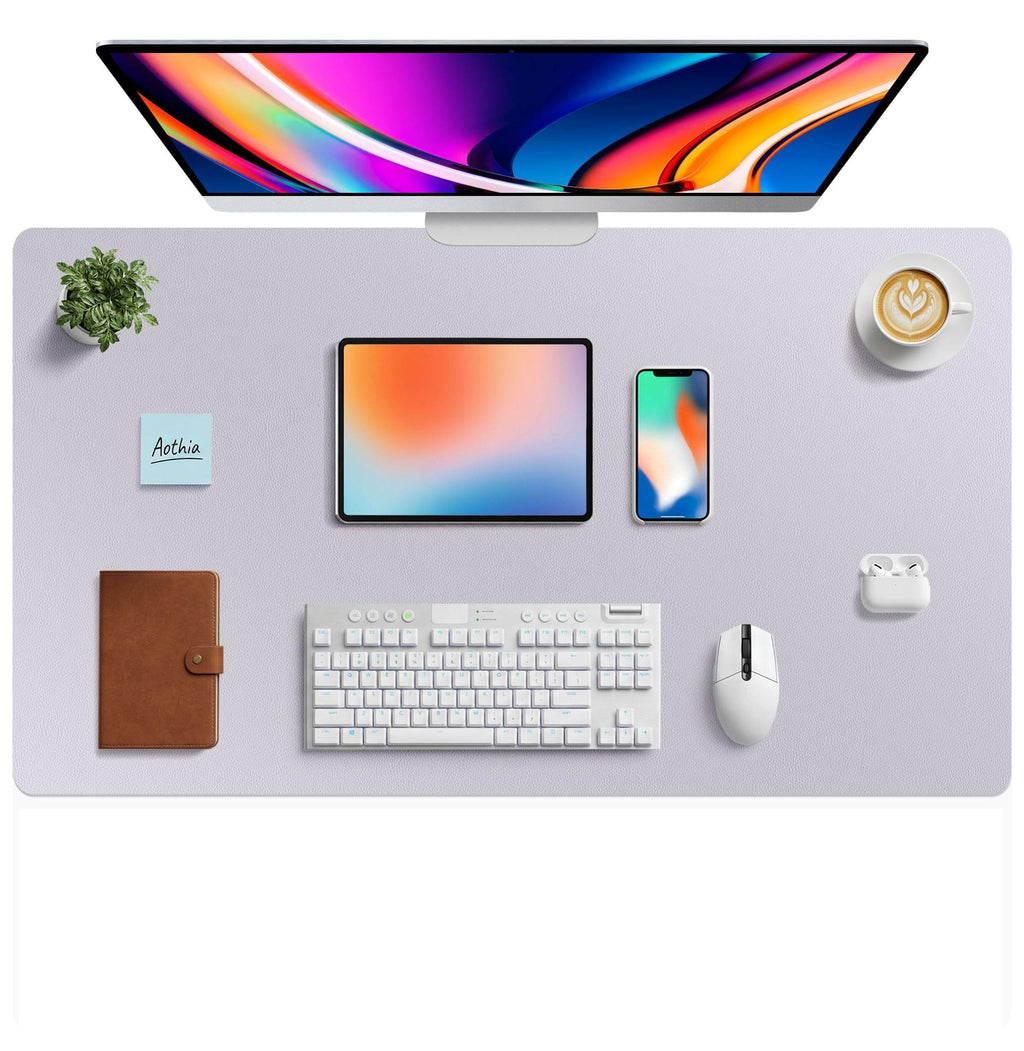 Leather Desk Pad Protector,Mouse Pad,Office Desk Mat,Non-Slip PU Leather Desk Blotter,Laptop Desk Pad,Waterproof Desk Writing Pad for Office and Home