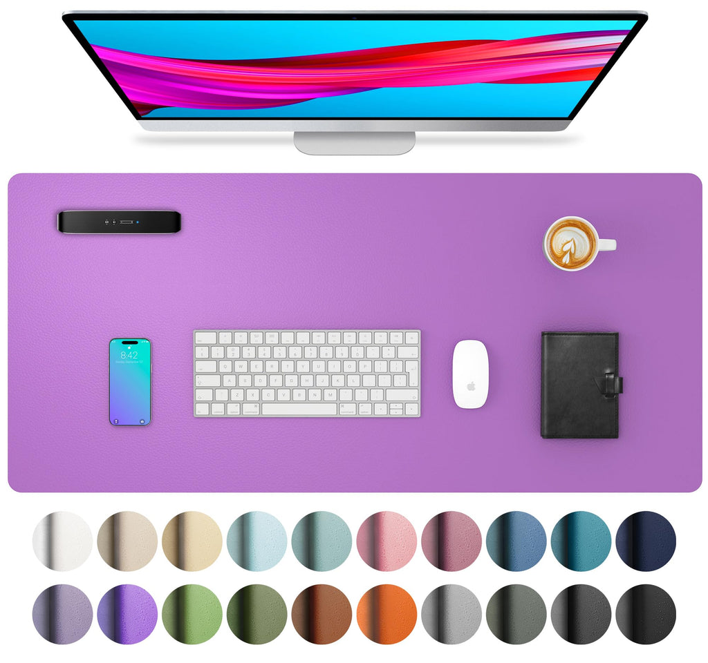 Leather Desk Pad Protector,Mouse Pad,Office Desk Mat,Non-Slip PU Leather Desk Blotter,Laptop Desk Pad,Waterproof Desk Writing Pad for Office and Home