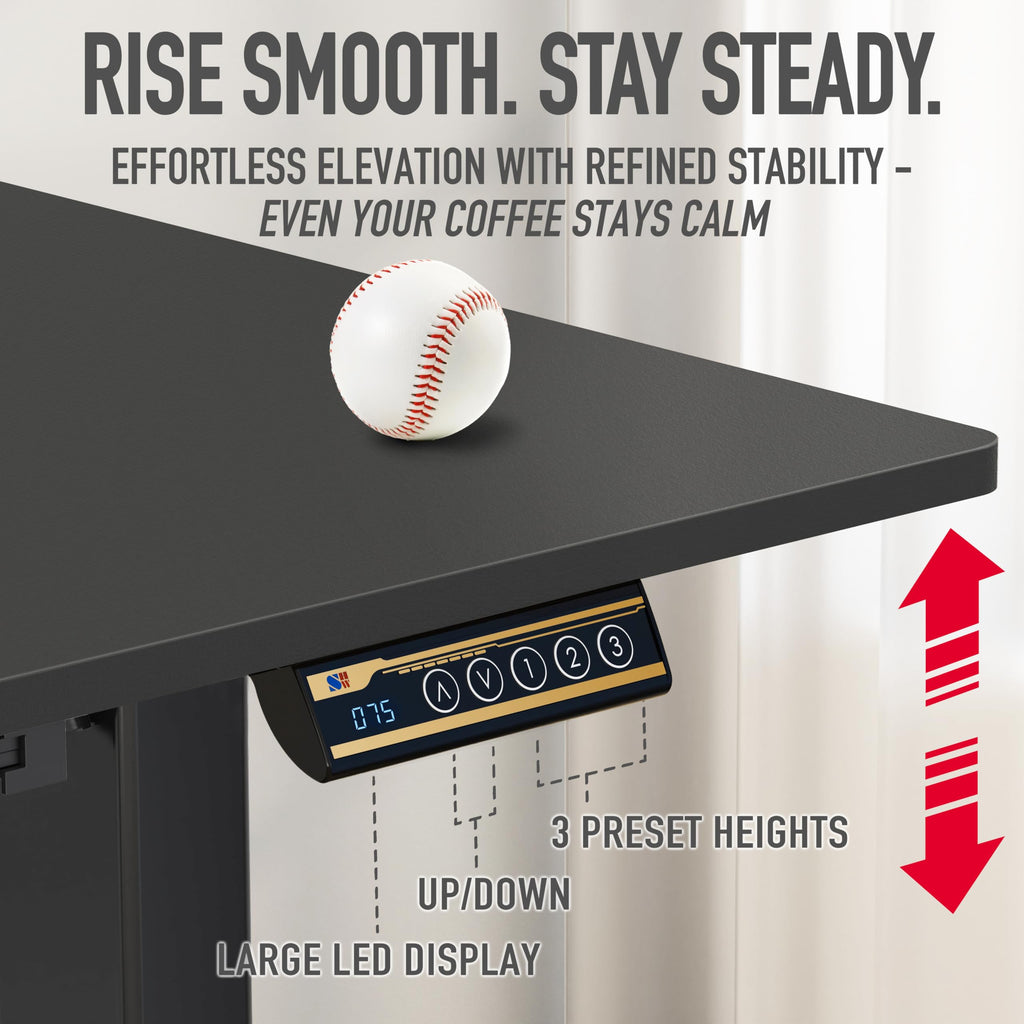 SHW Electric Height Adjustable Standing Desk